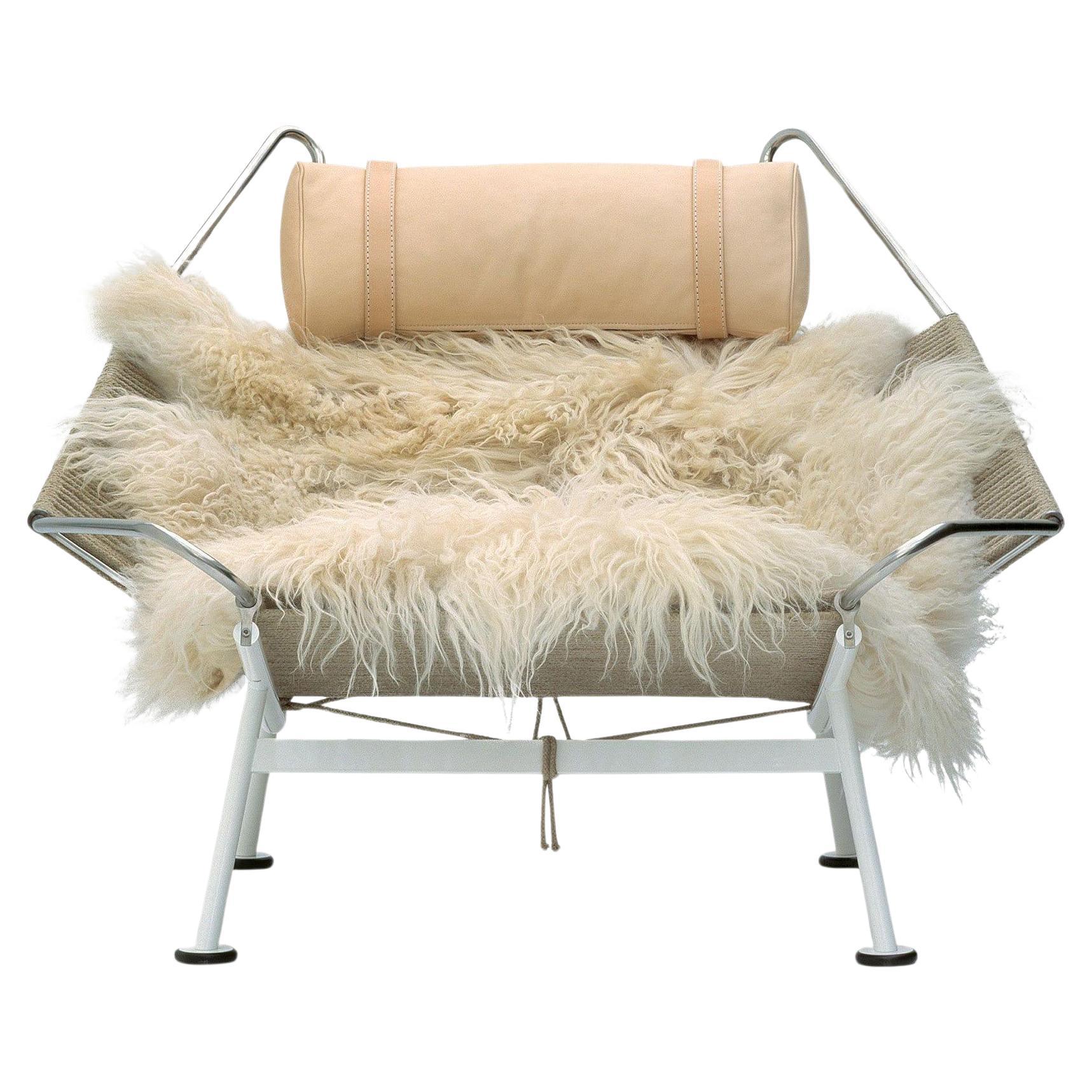 Hans Wegner Natural Flag Halyard Chair by PP Mobler
