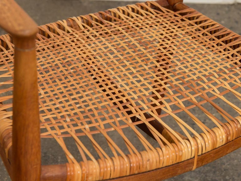 Hans Wegner Oak and Cane Round Chair For Sale at 1stDibs how to cane