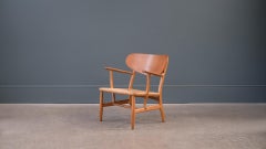 Hans Wegner Oak and Papercord CH2 Chair