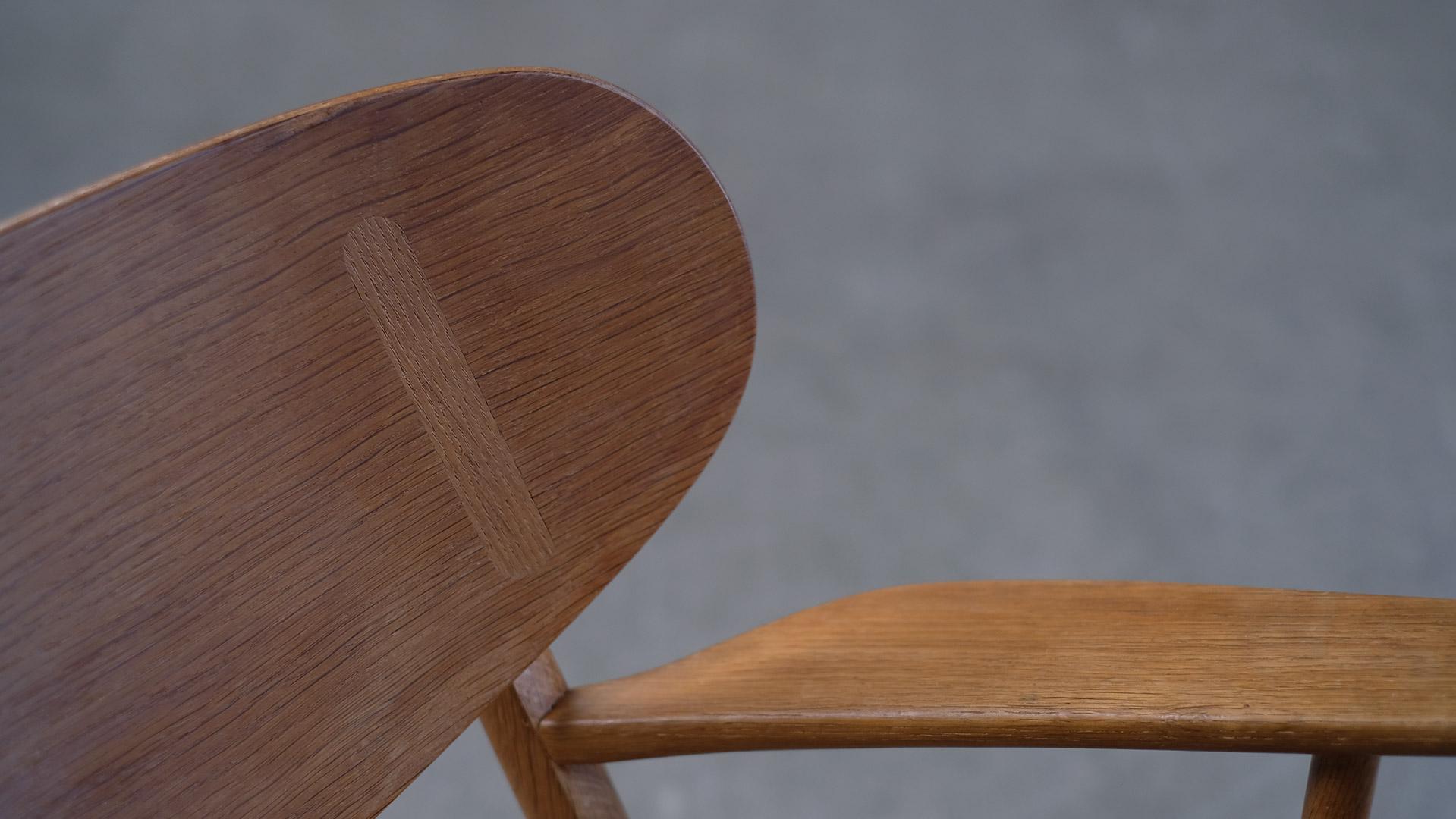 Hans Wegner Oak and Papercord CH2 Chair 2