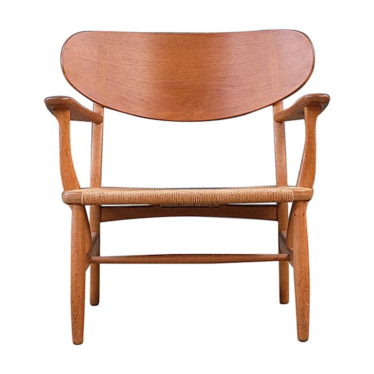 Hans Wegner Oak and Papercord CH2 Chair