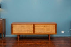 Hans Wegner Oak and Rattan Credenza for RY Mobler