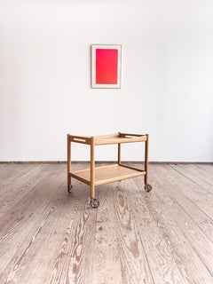 Carrello bar in Oak di Hans Wegner per Andreas Tuck, Danimarca 1959