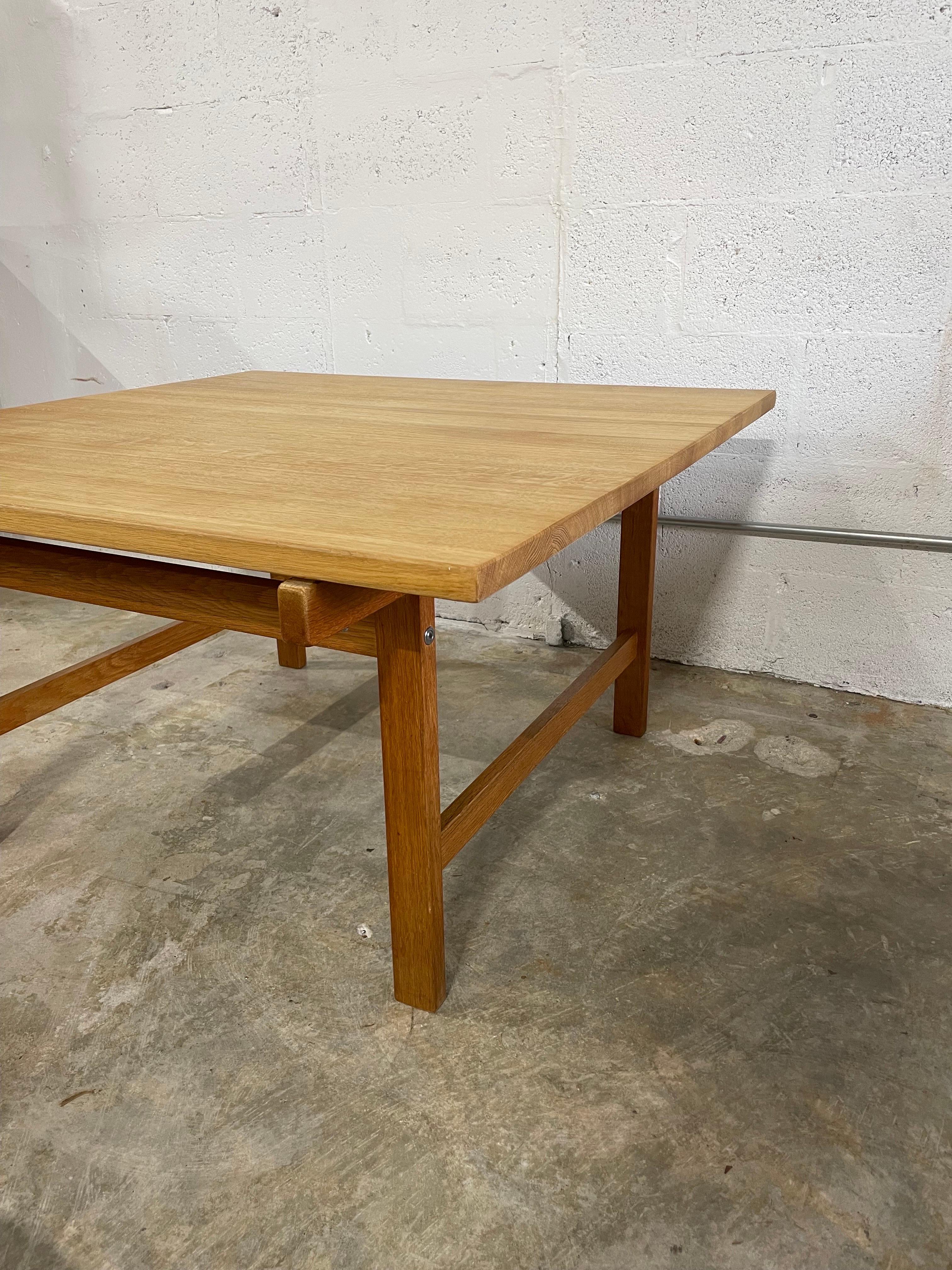 Hans Wegner Oak Danish Modern Coffee Table For Sale 8
