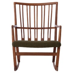 Vintage Hans Wegner Oak Rocking Chair