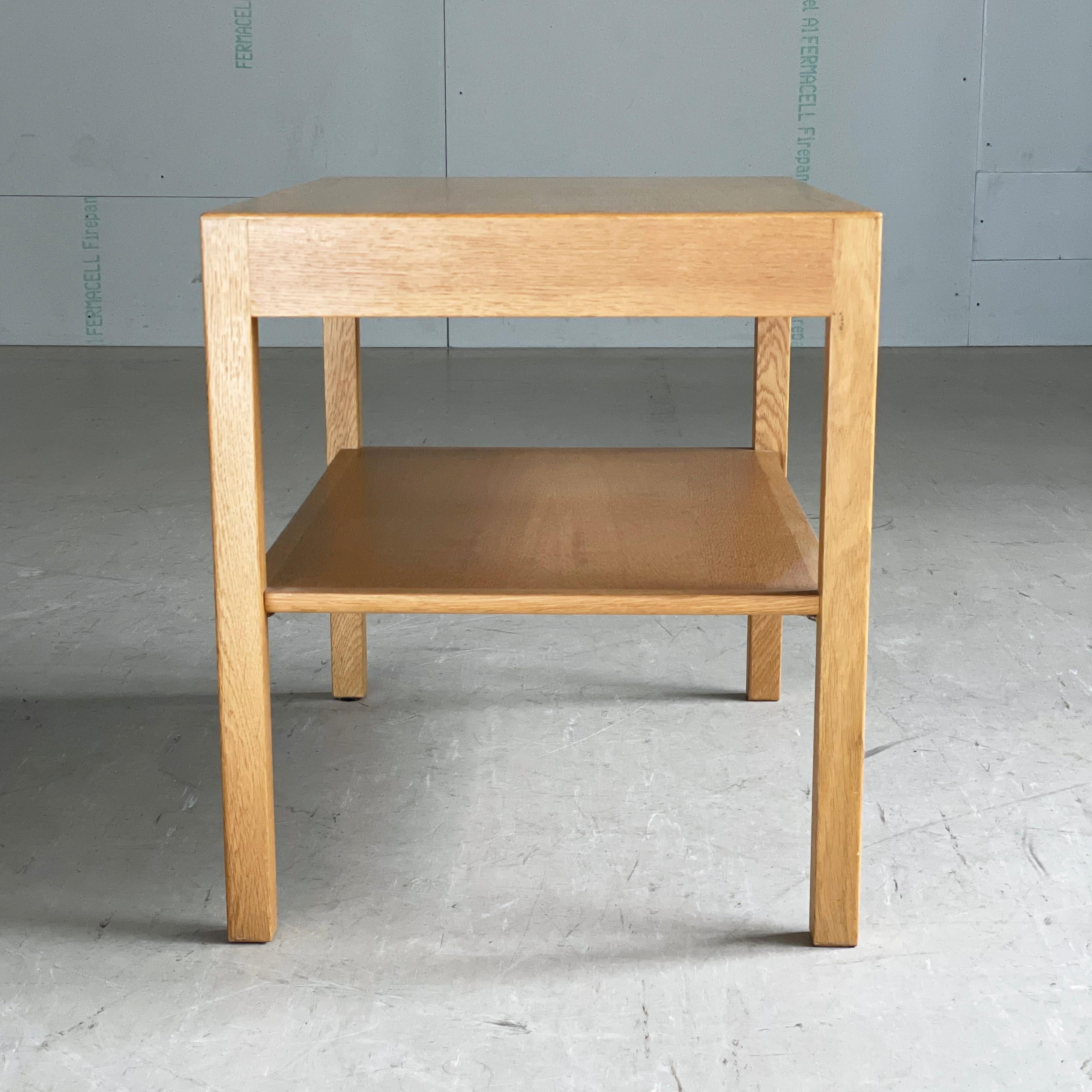 Hans Wegner oak side / coffee table for Andreas Tuck, Denmark For Sale 7