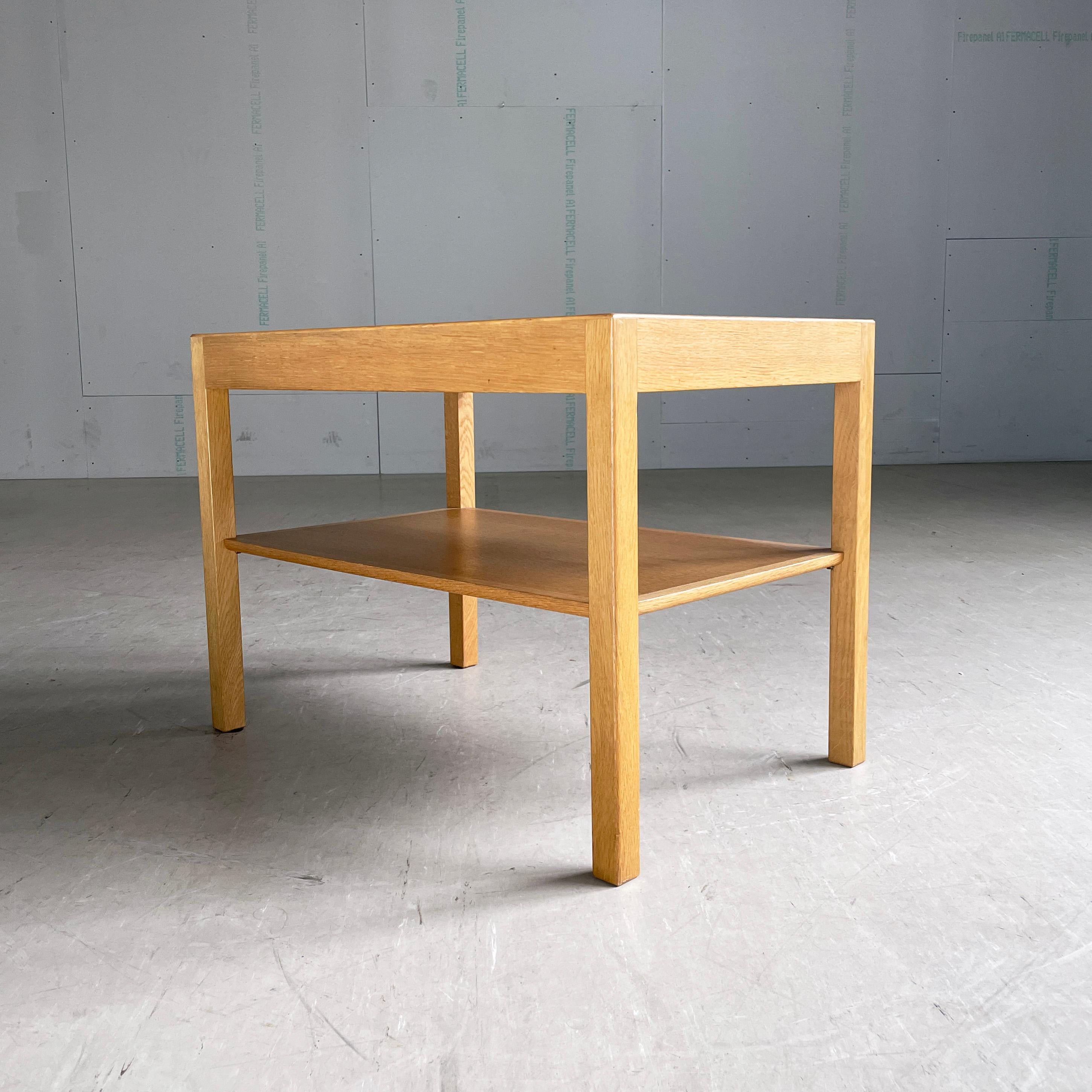 Hans Wegner oak side / coffee table for Andreas Tuck, Denmark For Sale 8