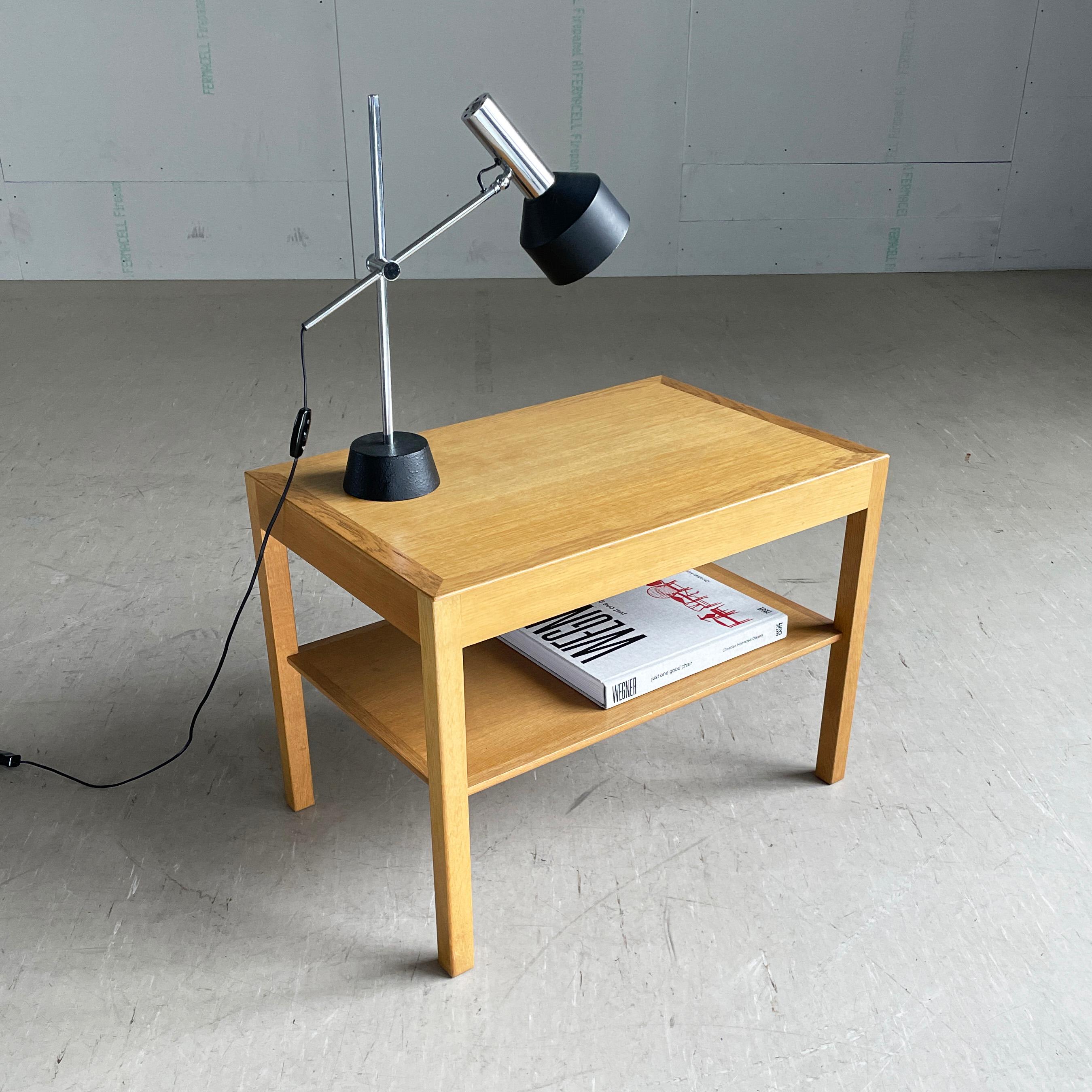 Hans Wegner oak side / coffee table for Andreas Tuck, Denmark For Sale 11