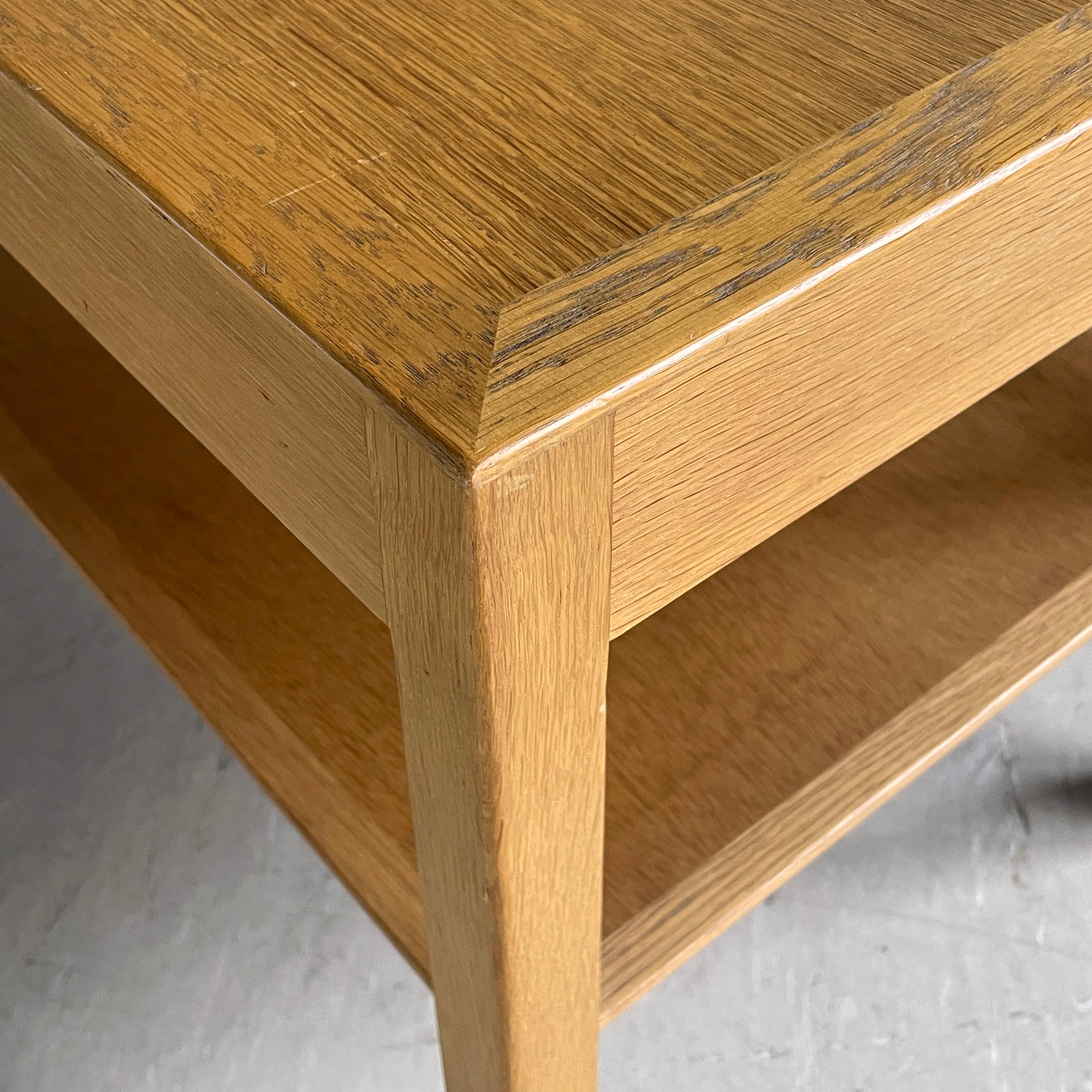 Hans Wegner oak side / coffee table for Andreas Tuck, Denmark For Sale 1