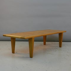 Hans Wegner, Banco de listones de roble, modelo JH-574, Johannes Hansen, Dinamarca Década de 1950