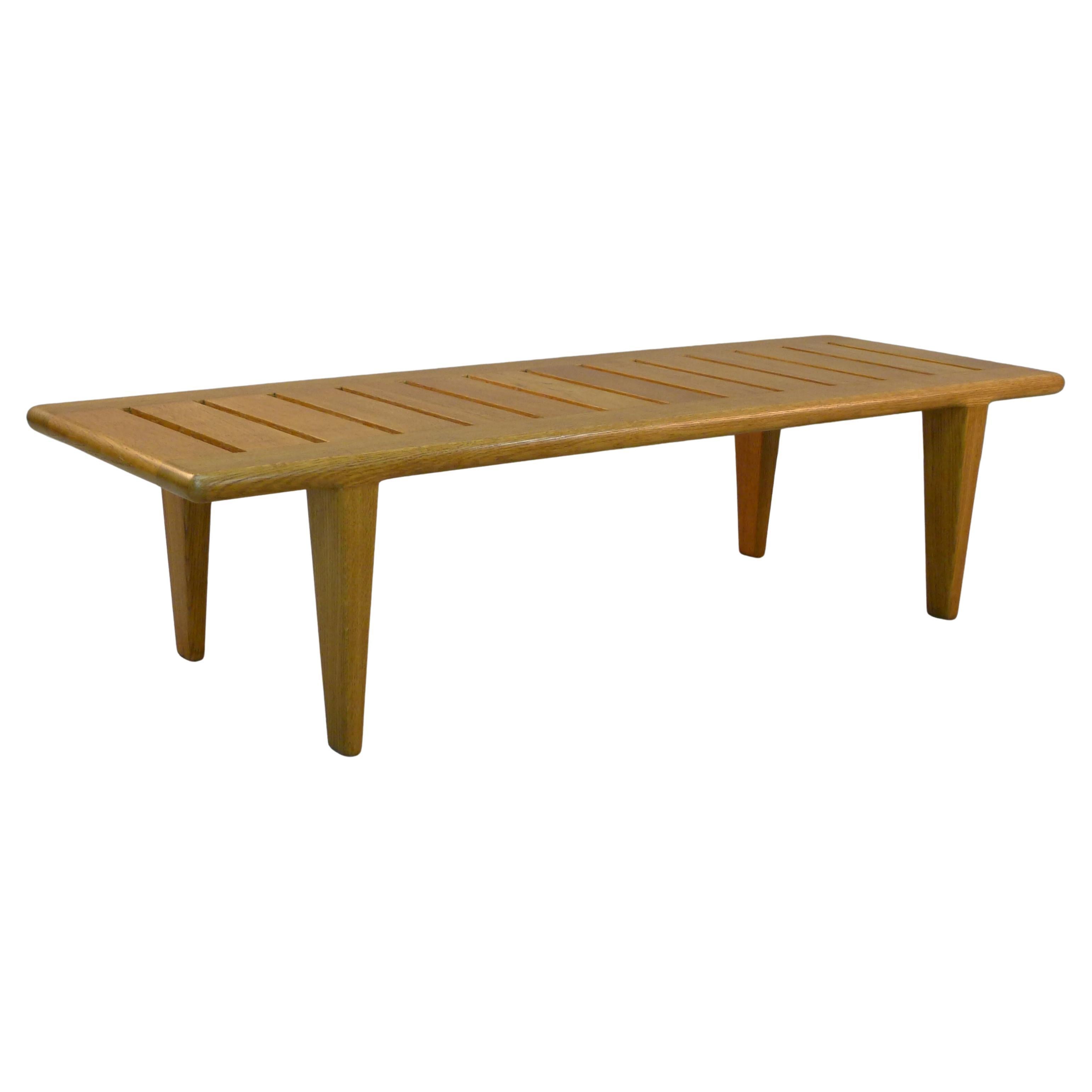 Hans Wegner, Lattenrostbank Eiche, Modell JH-574, Johannes Hansen, Dänemark 1950er Jahre im Angebot