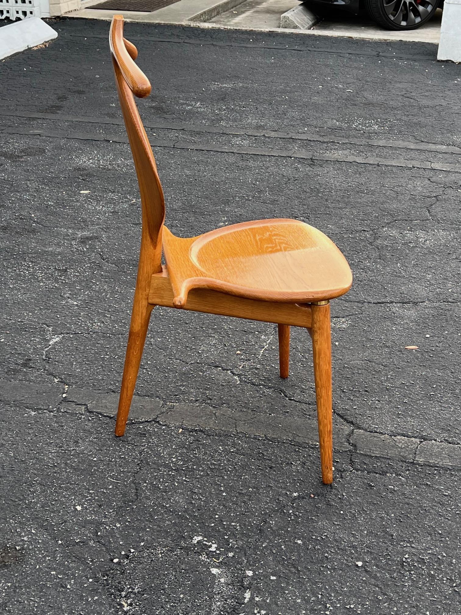 A Vintage Hans Wegner Oak Valet Chair By Johannes Hansen For Sale 5