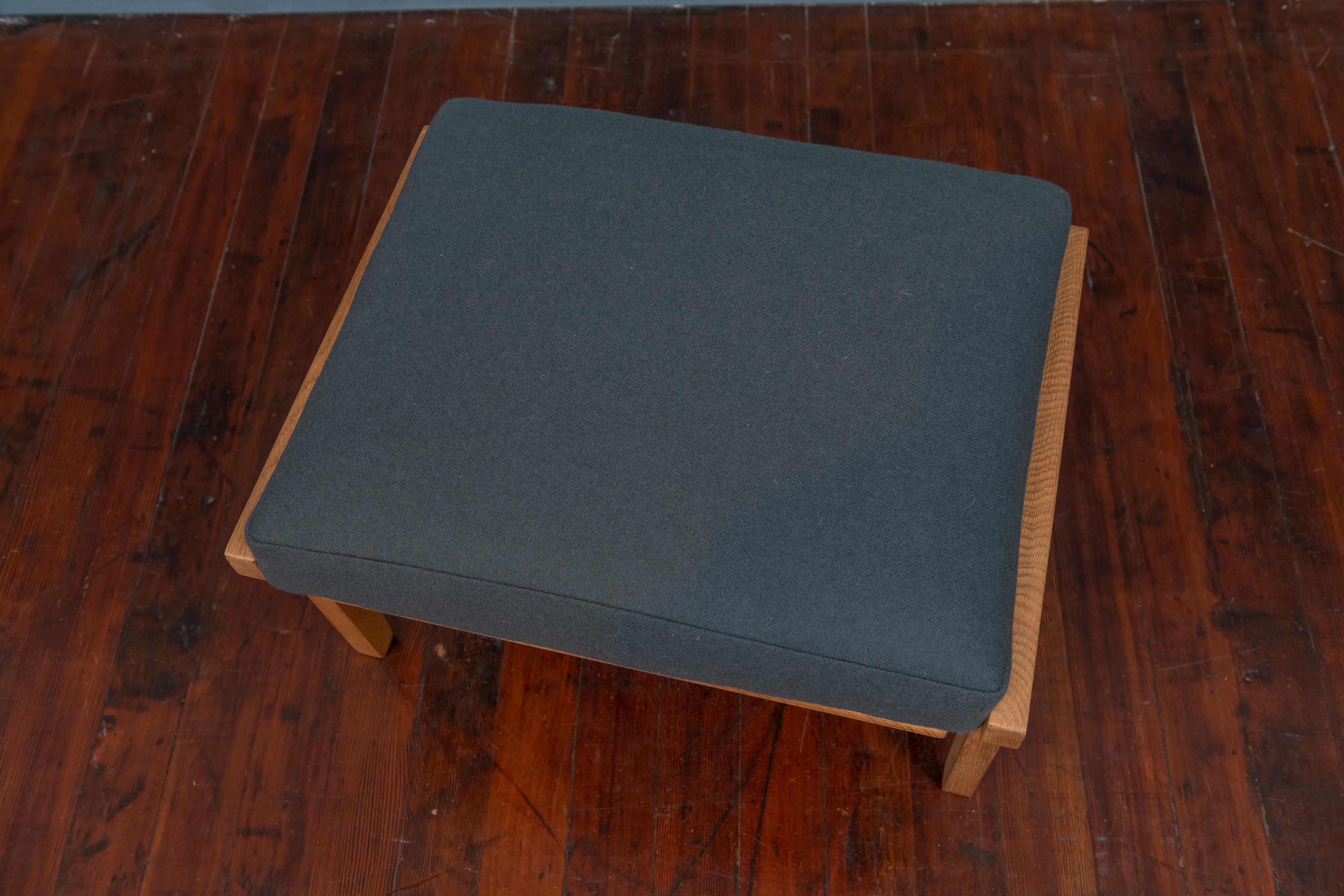 Scandinavian Modern Hans Wegner Ottoman for GETAMA For Sale