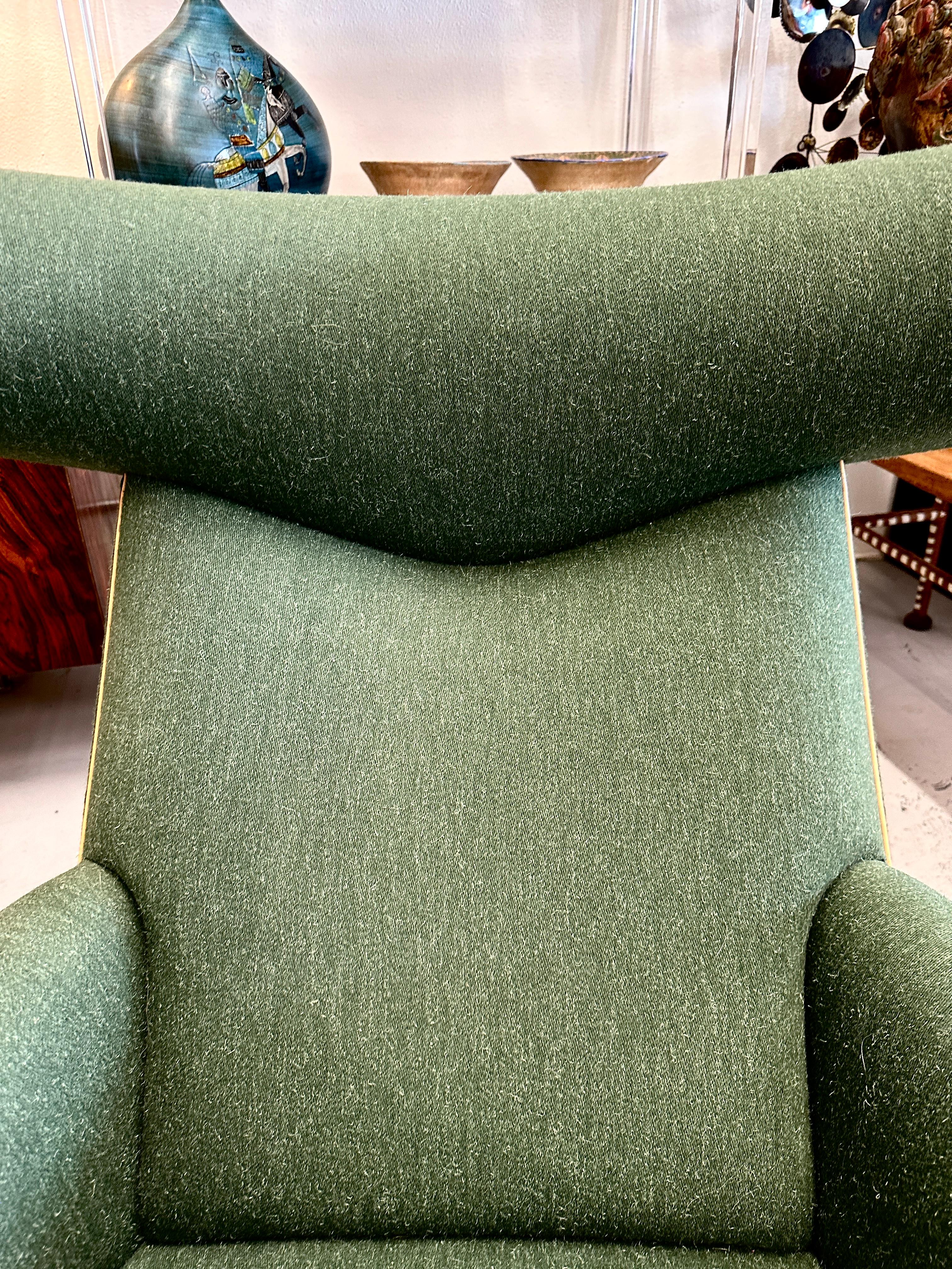 Hans Wegner Ox-Stuhl AP-46 und Ottomane im Angebot 12