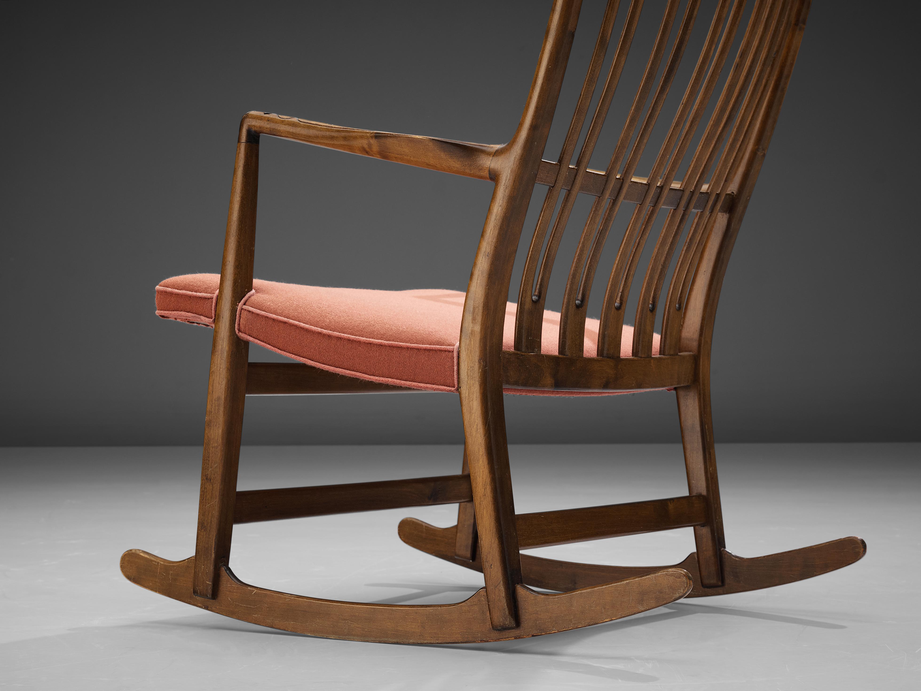 Mid-20th Century Hans Wegner Pair of Early Rocking Chairs