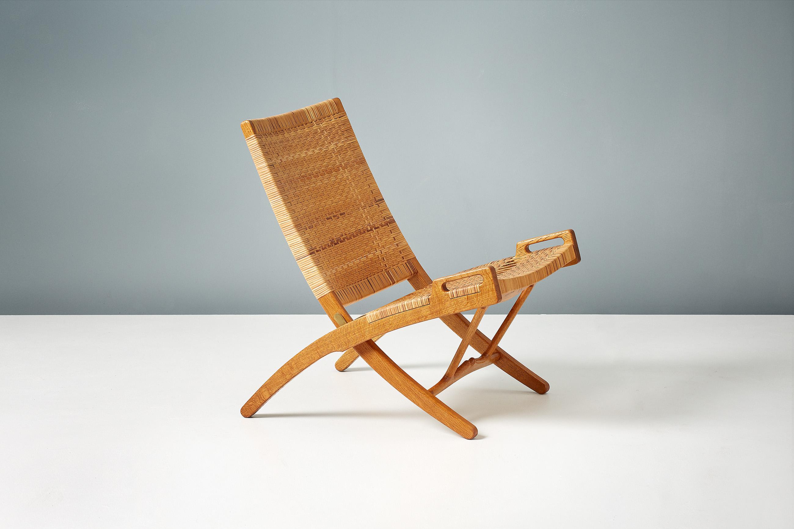 Hans Wegner Pair of JH-512 Oak Folding Chairs, 1949 In Good Condition In London, GB