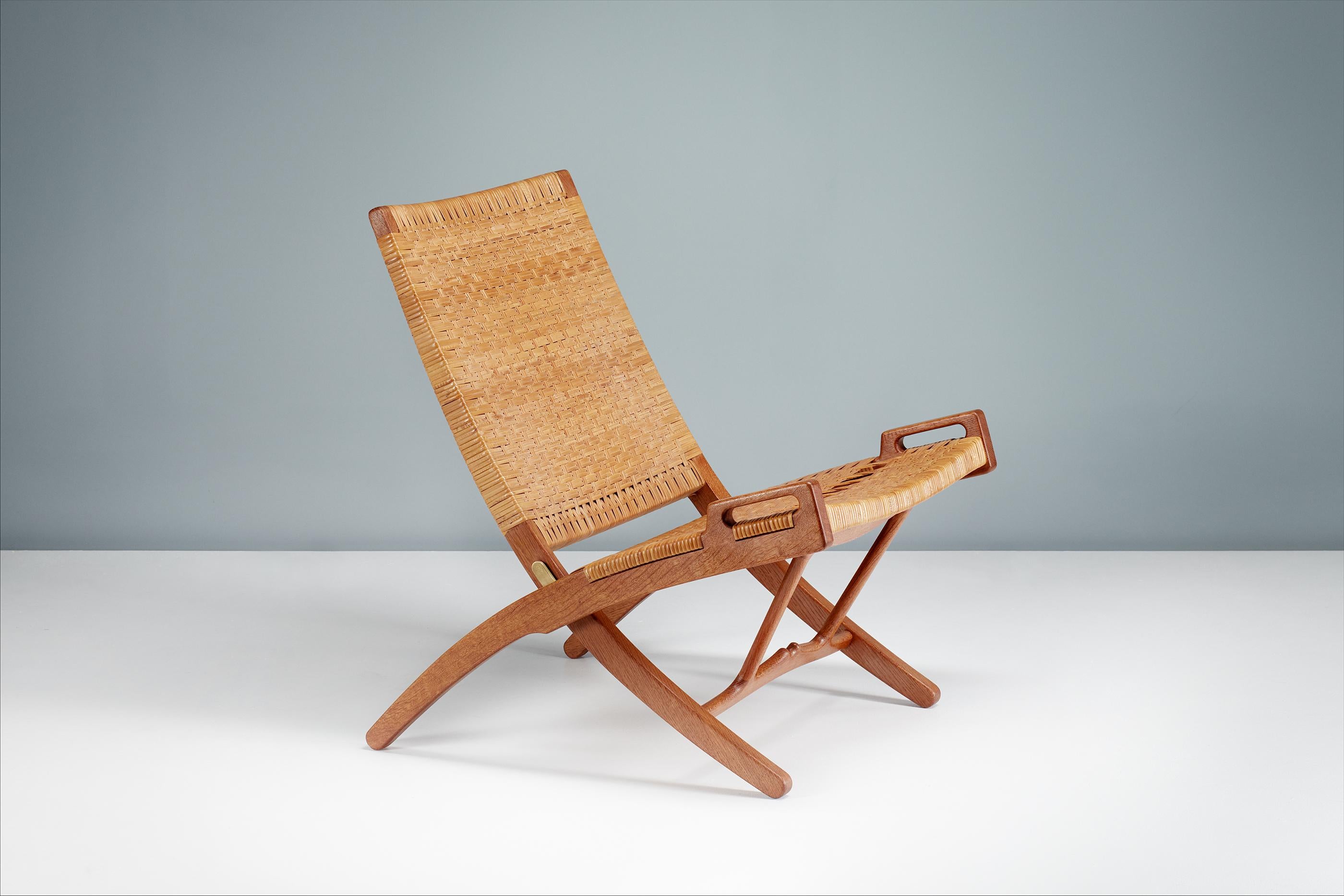 Hans Wegner Pair of JH-512 Oak Folding Chairs, 1949 For Sale 2