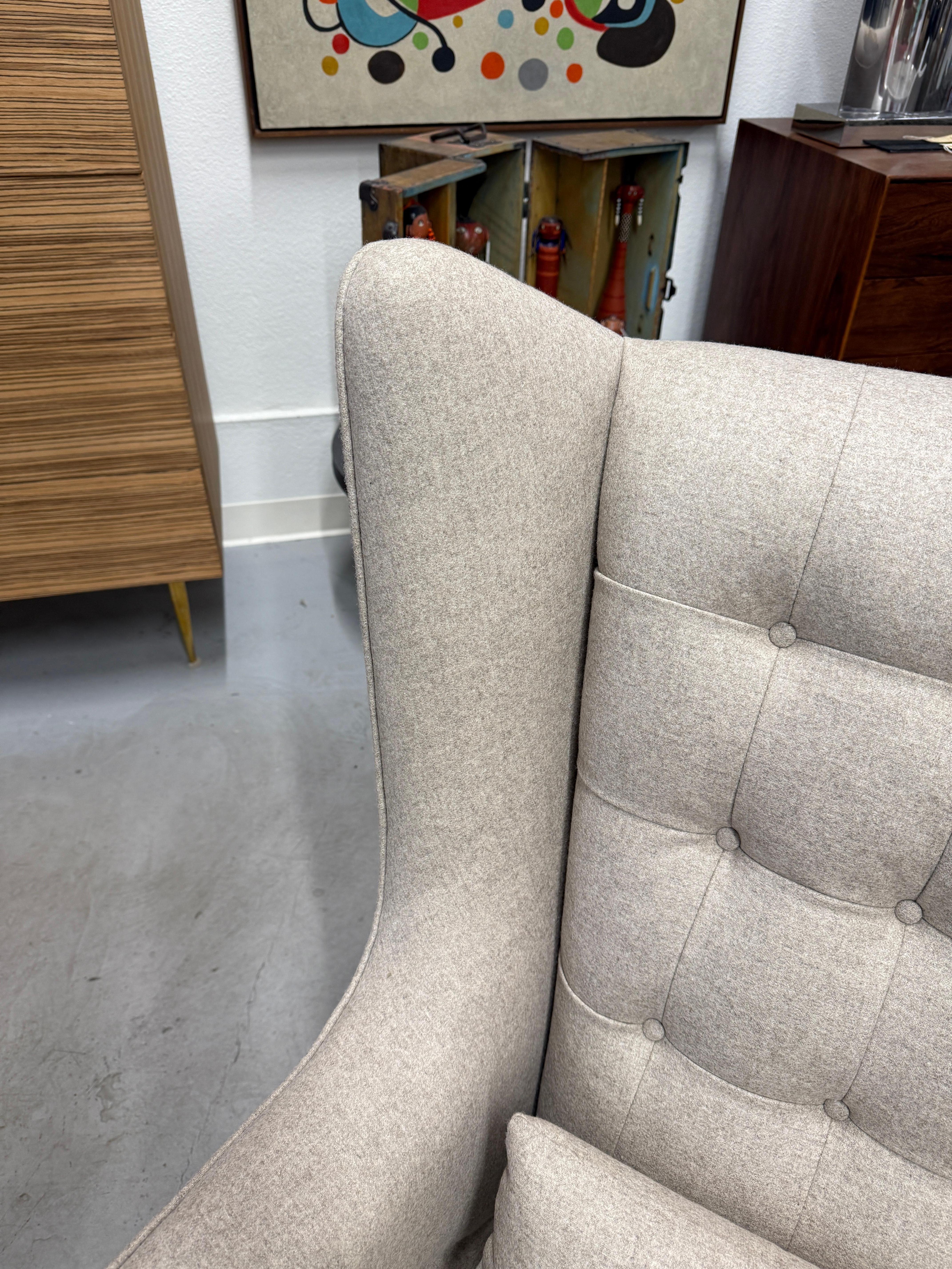 Hans Wegner Papa Bear Chair and Ottoman 4