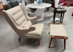Hans Wegner Papa Bear Chair and Ottoman