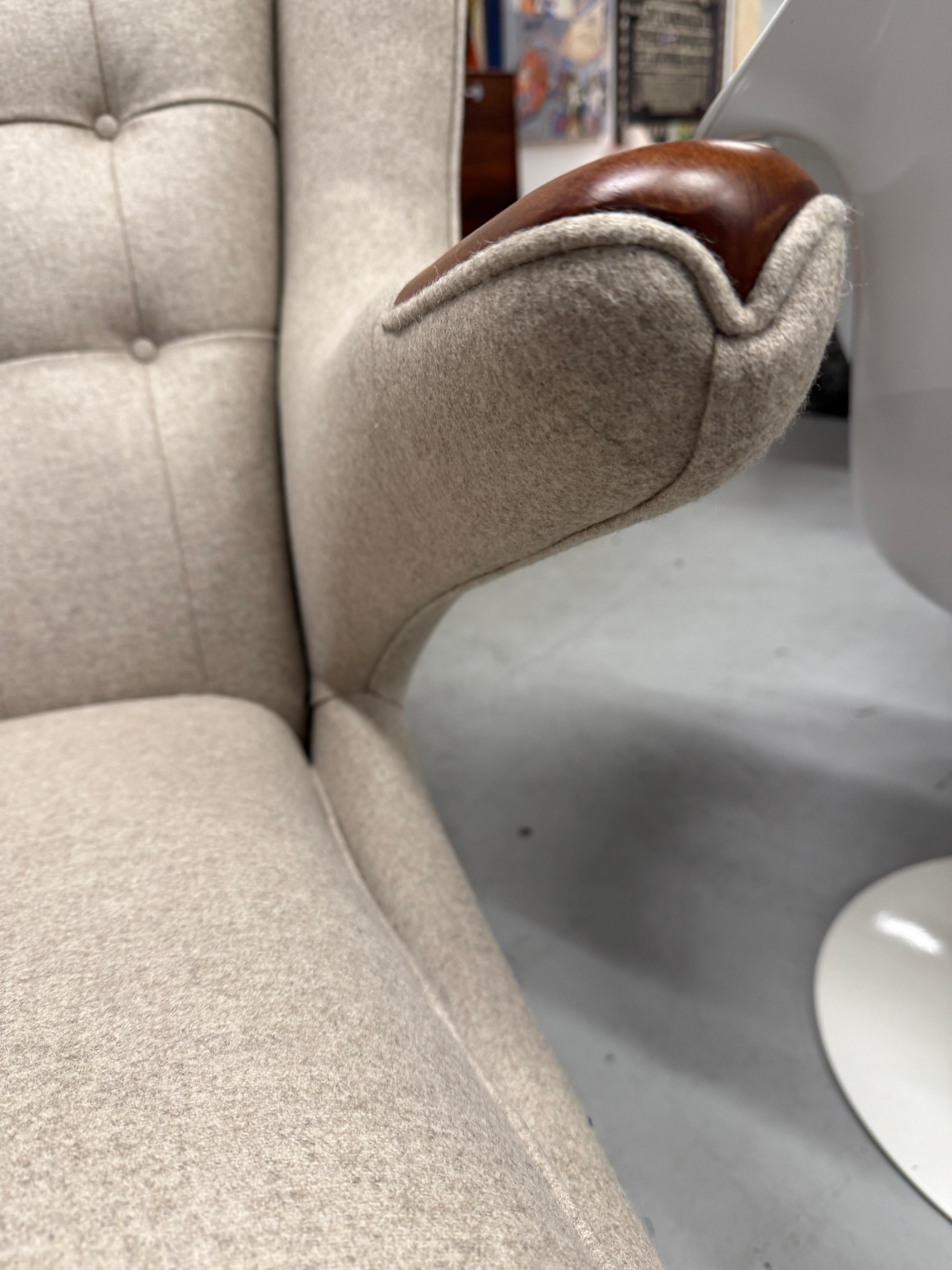 Hans Wegner Papa Bear Chair and Ottoman 2