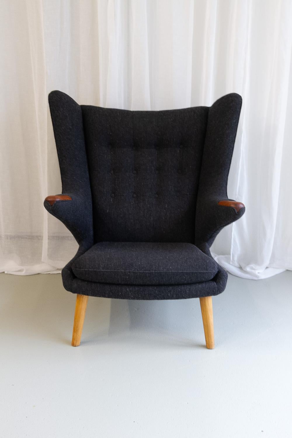 Hans Wegner Papa Bear Chair by AP Stolen, 1960s. For Sale 5