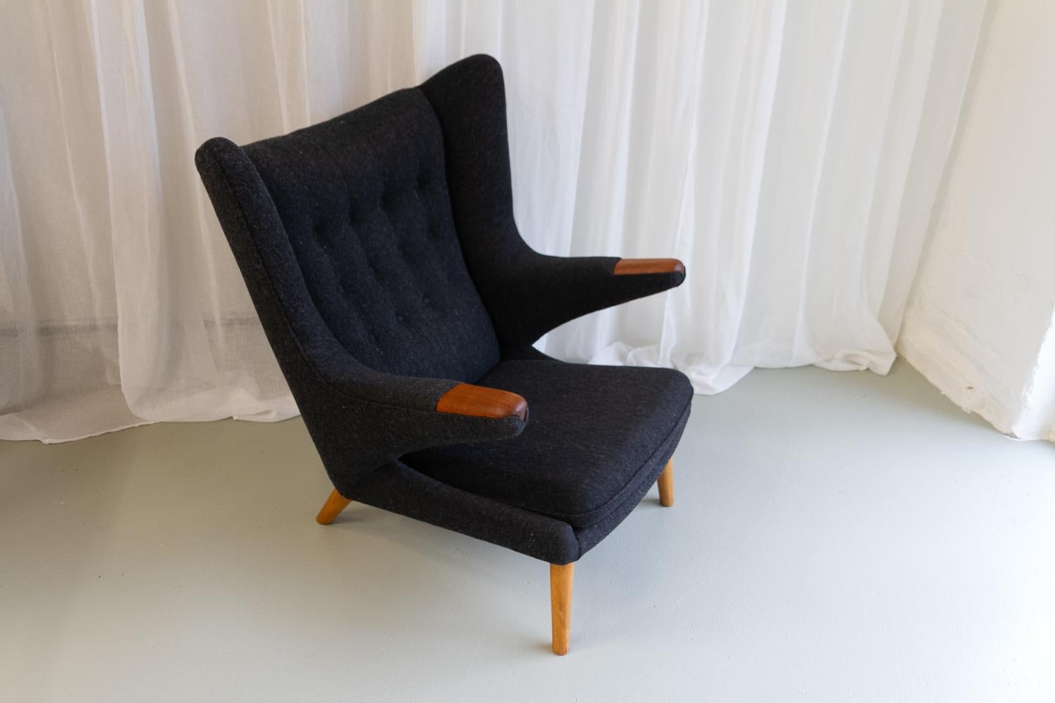 Danish Hans Wegner Papa Bear Chair by AP Stolen, 1960s. For Sale