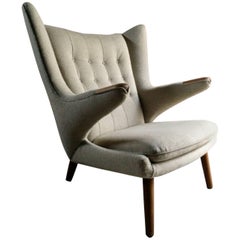 Hans Wegner Papa Bear Chair Lounge Chair AP Stolen Danish, 1950s