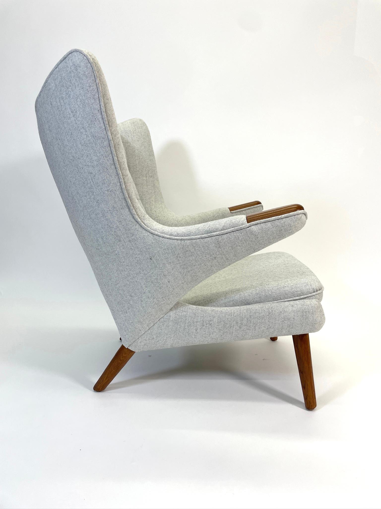 Hans Wegner Papa Bear Chairfor A.P. Stolen Denmark, 1950's In Good Condition For Sale In San Diego, CA