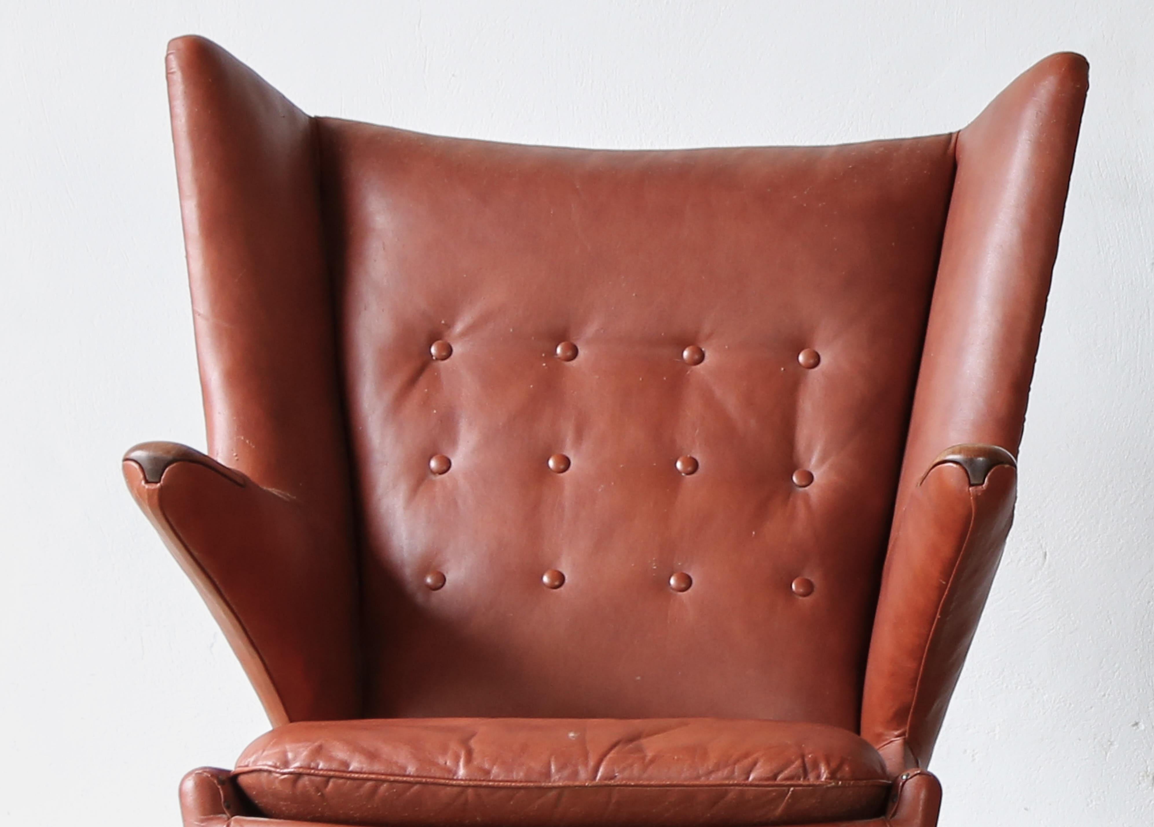 Hans Wegner Papa Bear Chairs, AP Stolen, Denmark, 1950s for Re-Upholstery, Pair For Sale 5