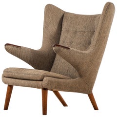 Hans Wegner Papa Bear Easy Chair Produced by A.P. Stolen in Denmark