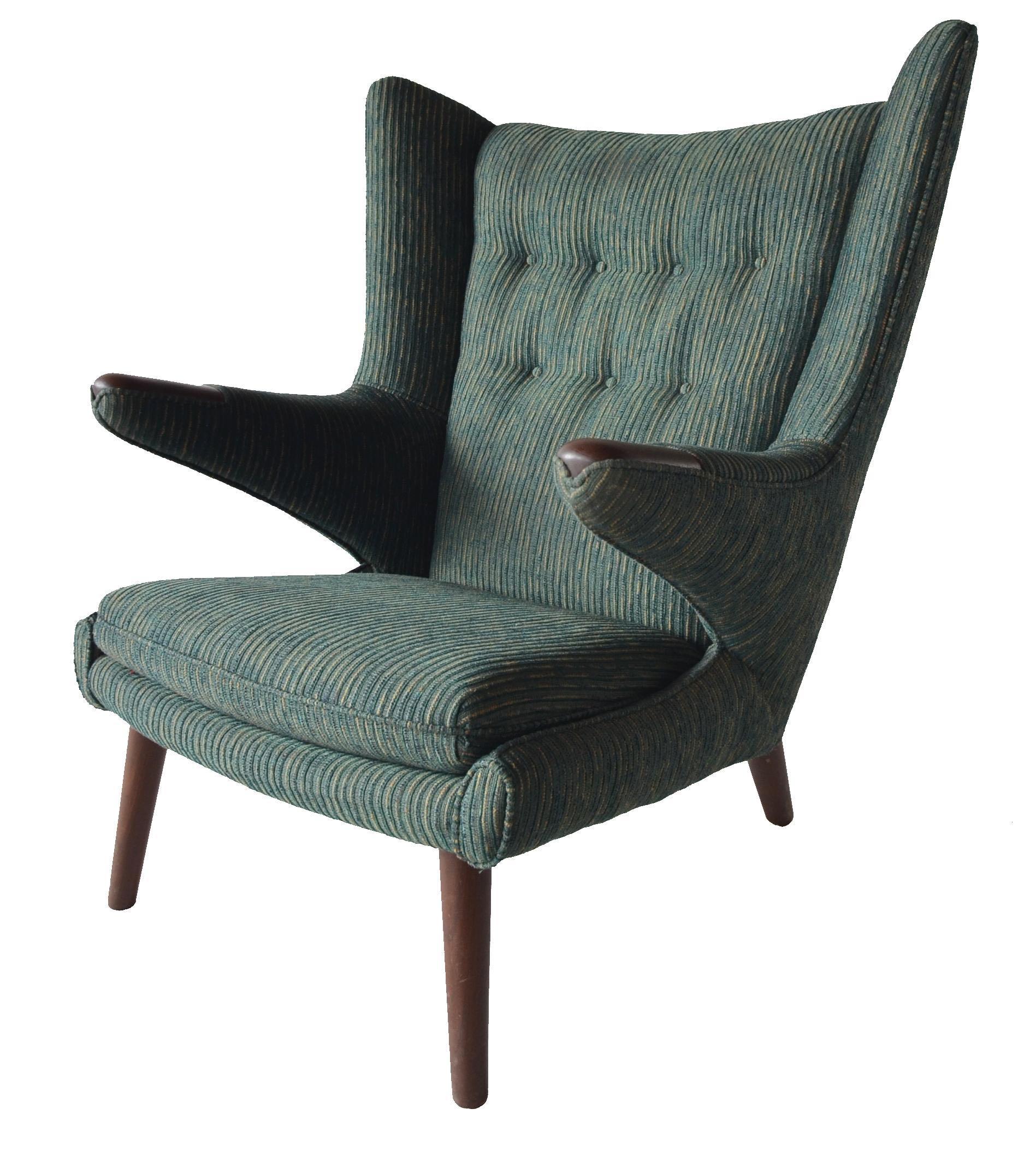 Hans Wegner Papa Bear Lounge Chair Bamsestol Model AP19, Denmark, 1959 1