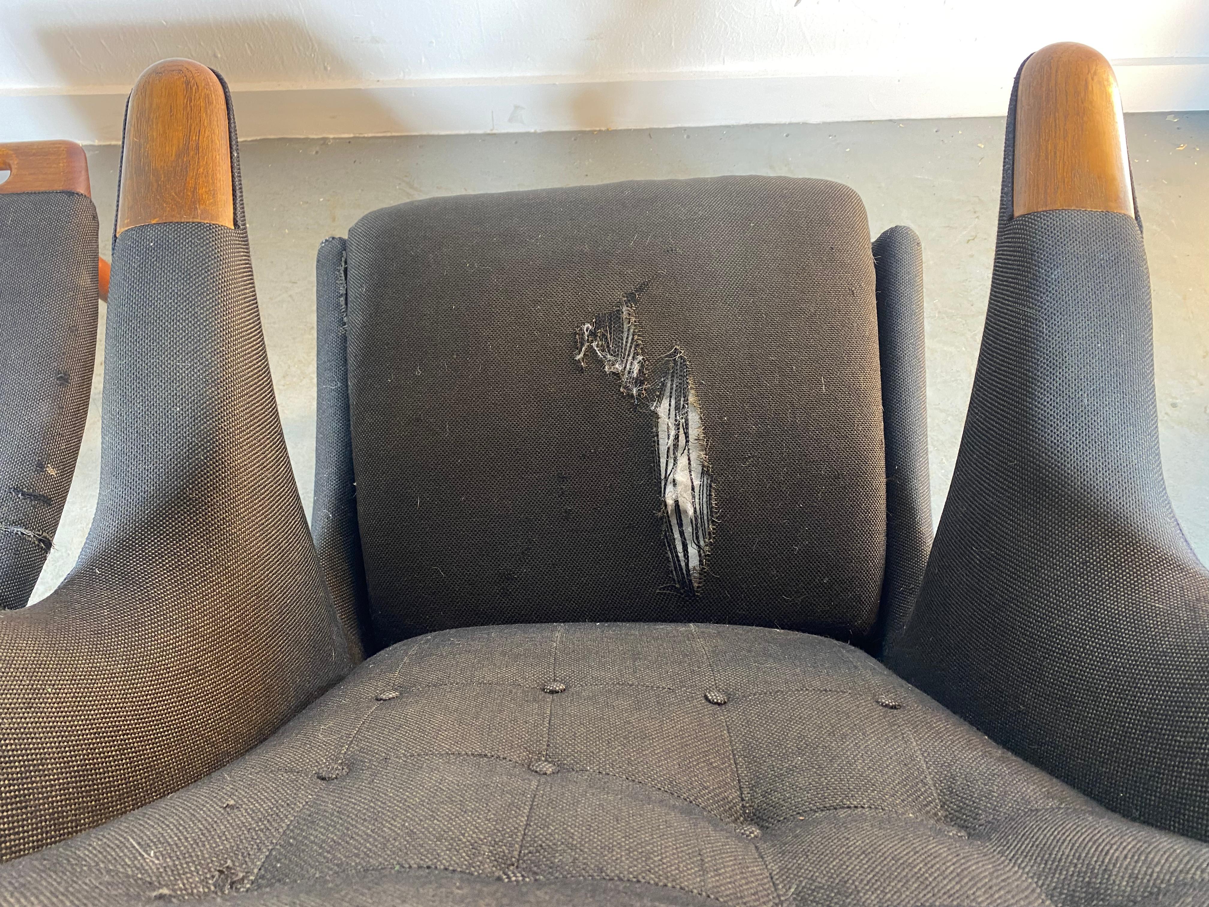 Hans Wegner Papa Bear Lounge Chair & Ottoman, Classic Modernist Design, Denmark 7
