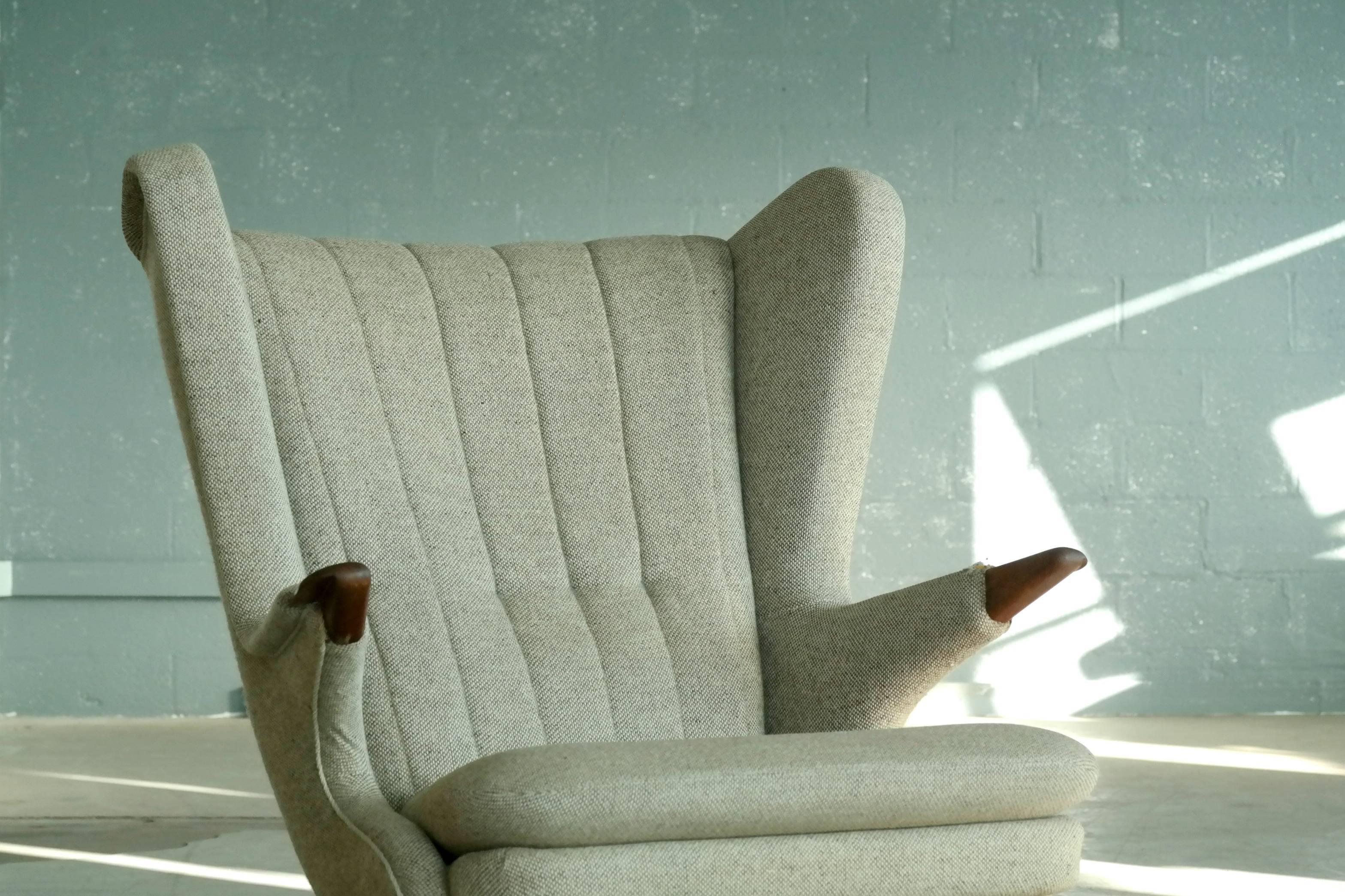 Mid-Century Modern Papa Bear Lounge Chair Model 91 by Sven Skipper, 1960s