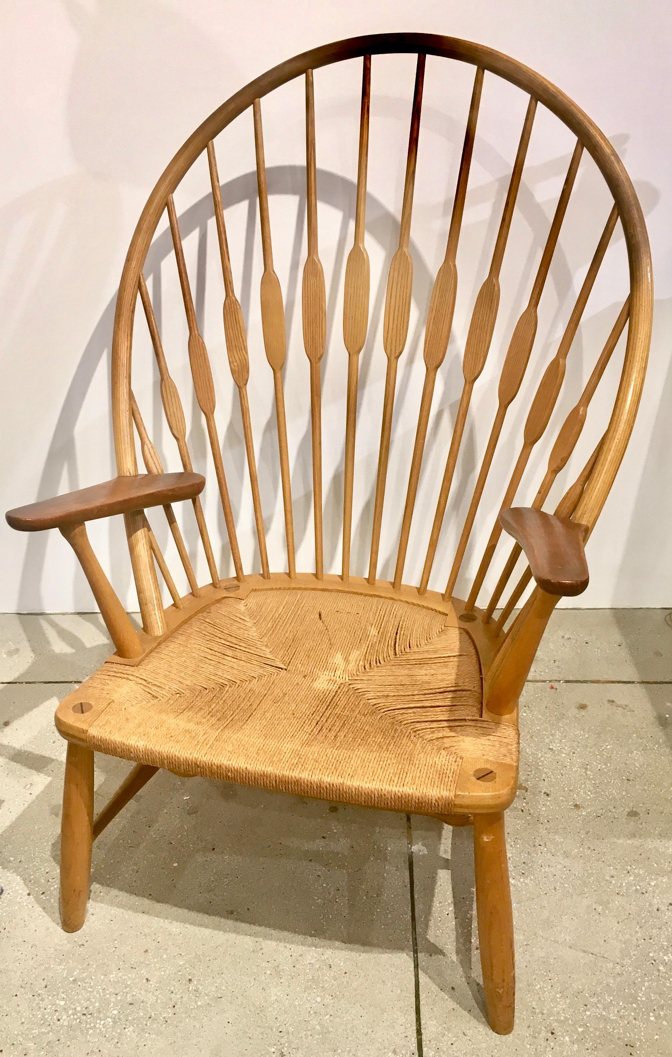 The peacock chair is one of Wegner's most iconic designs incorporating both traditional and modern styling.