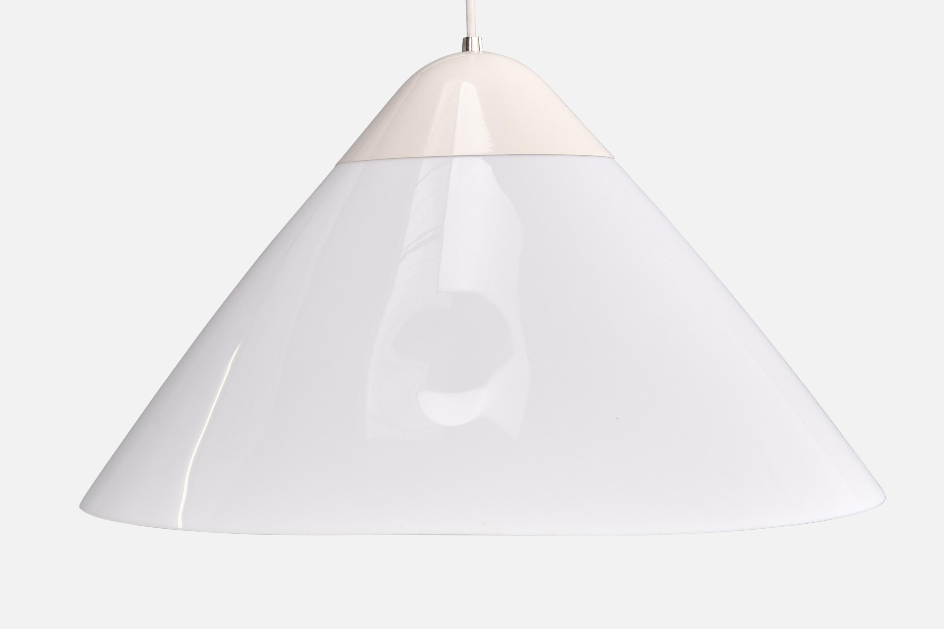 Fin du 20e siècle Hans Wegner, lampe suspendue, acrylique, métal, Danemark, années 1970 en vente