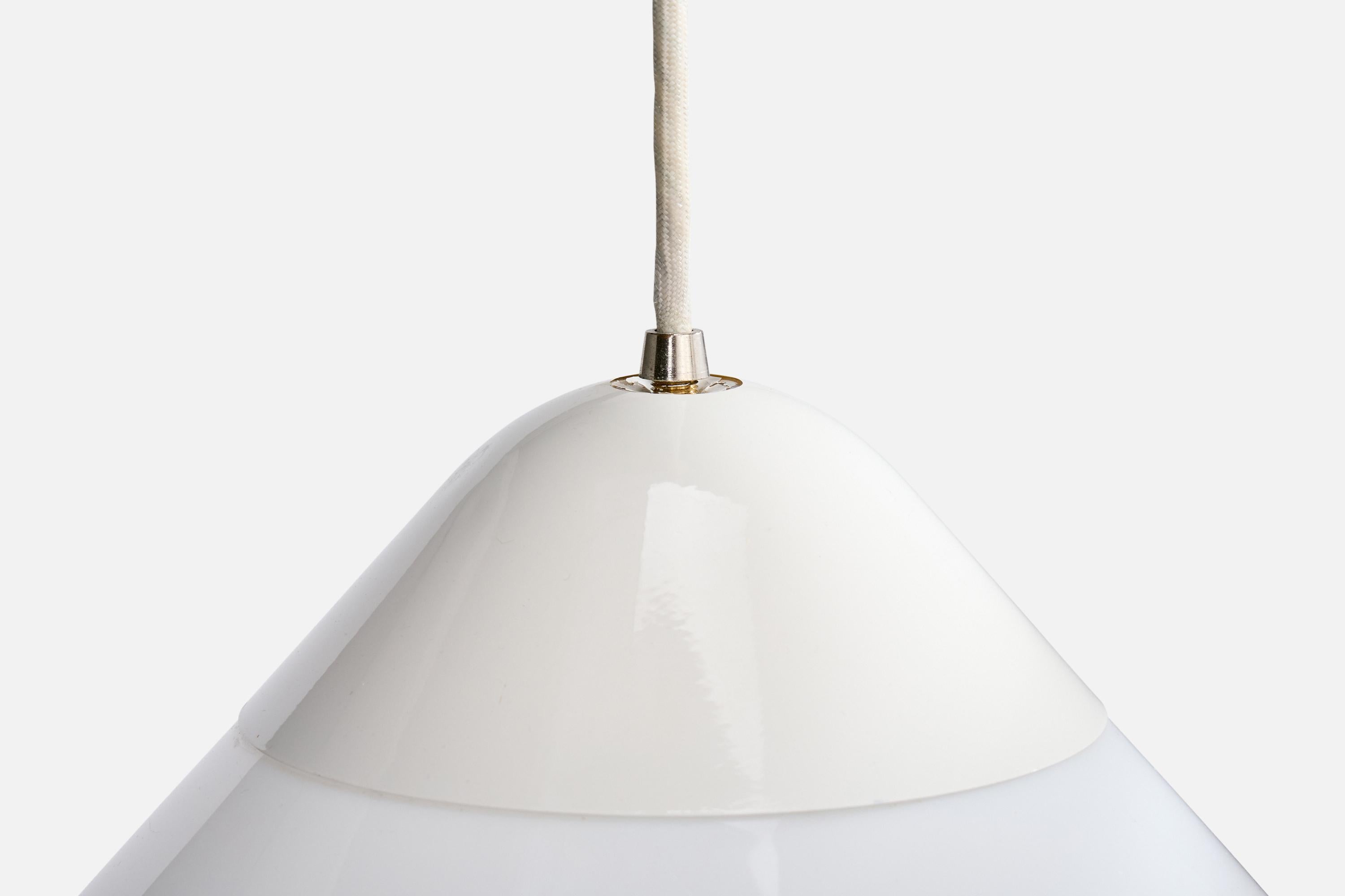 Metallo Hans Wegner, Lampada a sospensione, acrilico, metallo, Danimarca, anni '70 in vendita