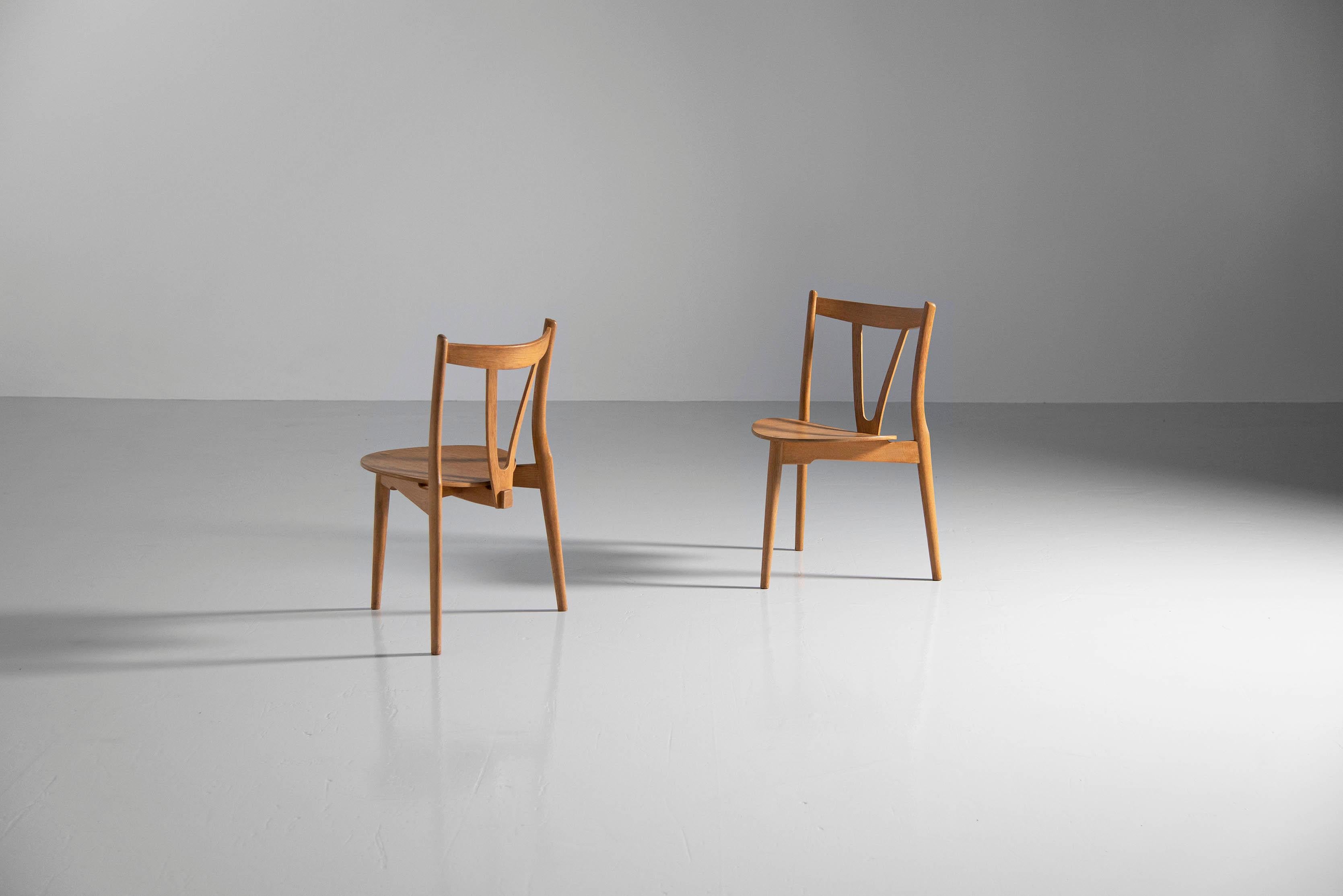 Hans Wegner PP51/3 V-Stuhl PP Mobler, Dänemark, 1988 im Angebot 3