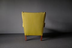 Hans Wegner, Rare Wingback Chair with Mahogany frame by AP Stolen