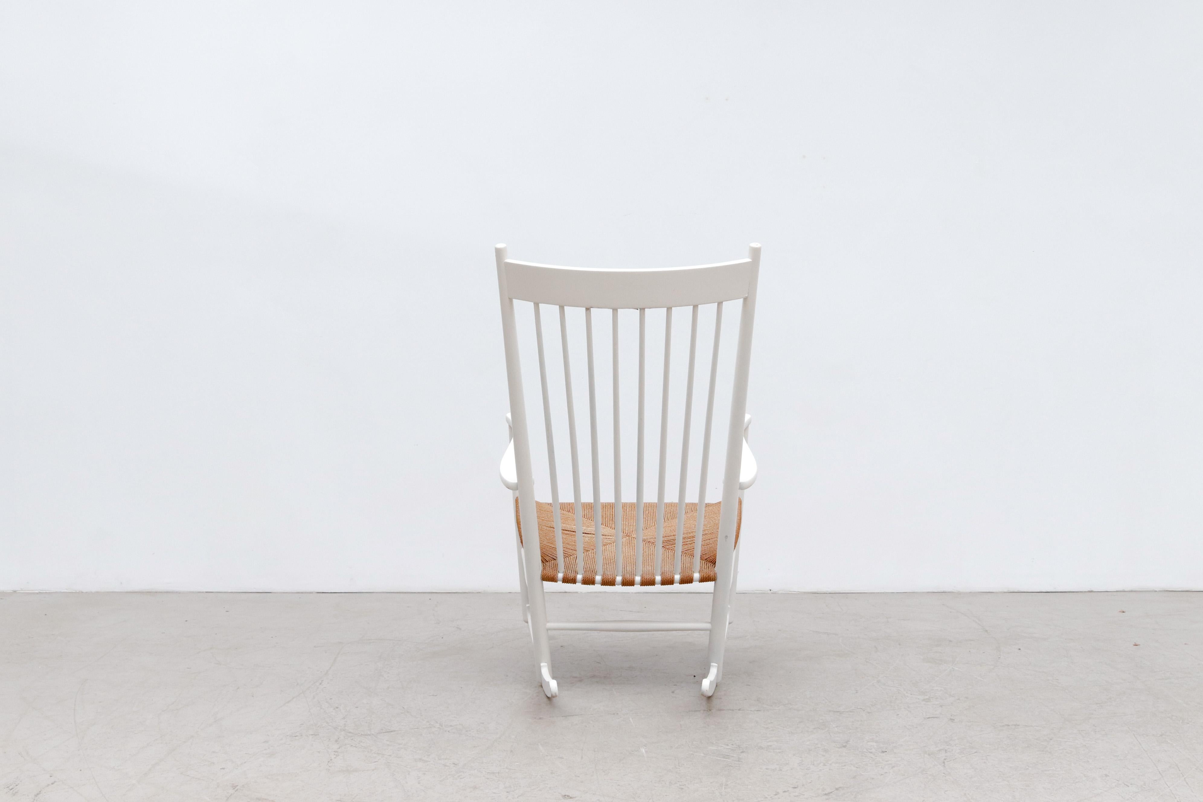 Lacquered Hans Wegner Rocking Chair for FDB Mobler, Denmark For Sale