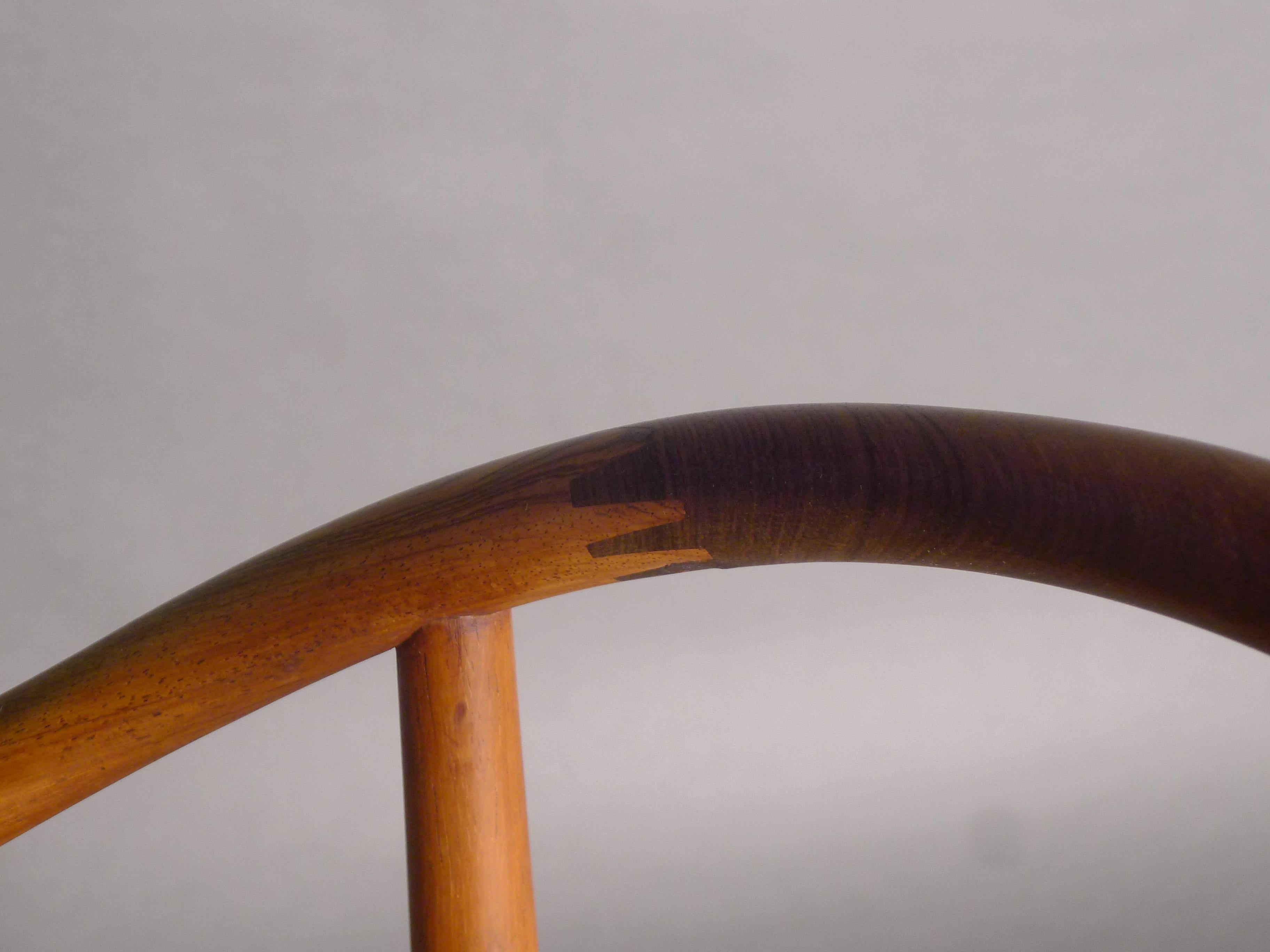 Hans Wegner rosewood China Chair, FH4283, designed 1944, Fritz Hansen 1960s In Good Condition For Sale In Wargrave, Berkshire