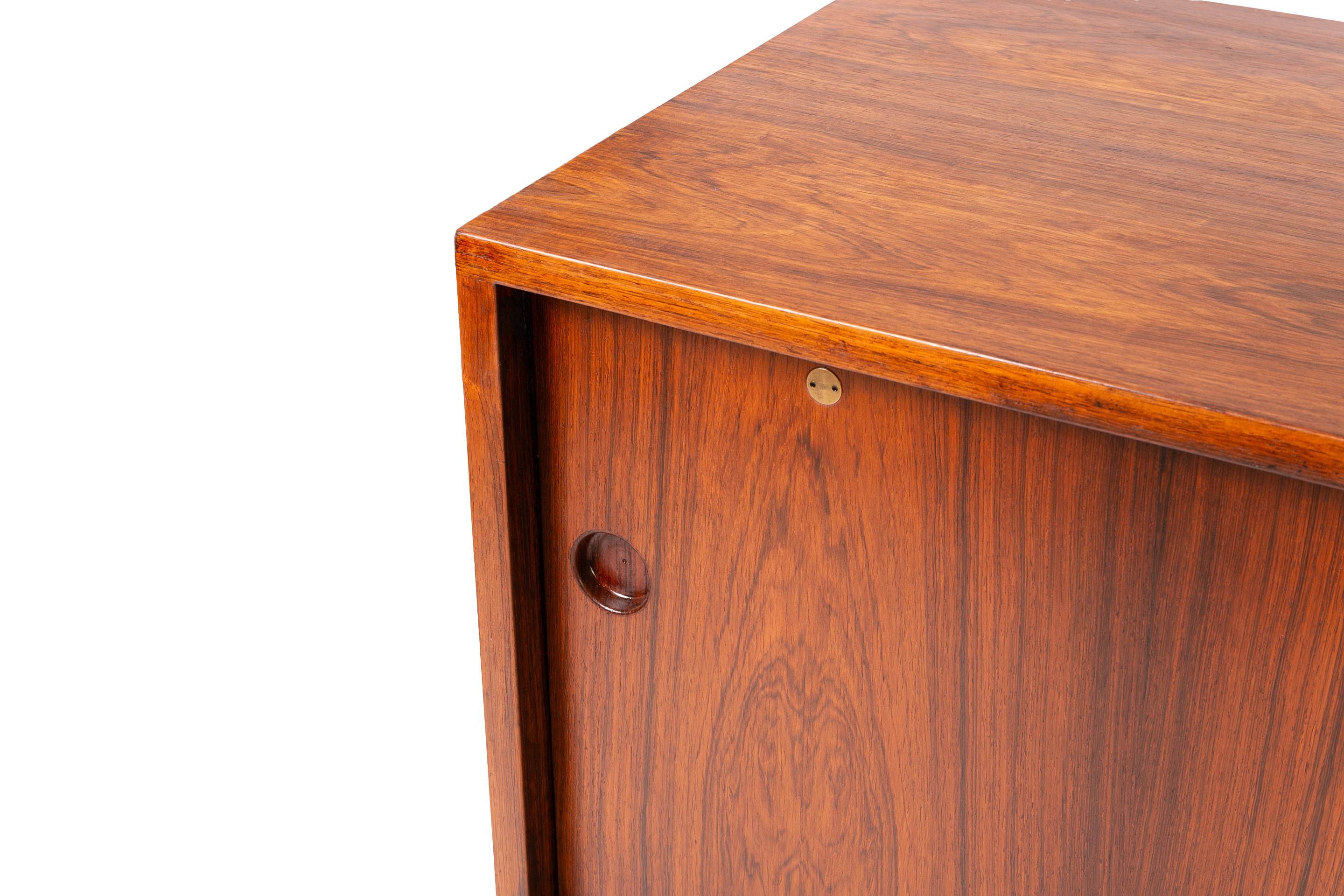 Mid-20th Century Hans Wegner Danish Mid Century Rosewood Sideboard For Sale