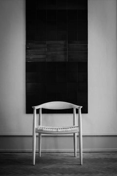 Hans Wegner Round Chair "The Chair" in Soaped Oak by PP Mobler