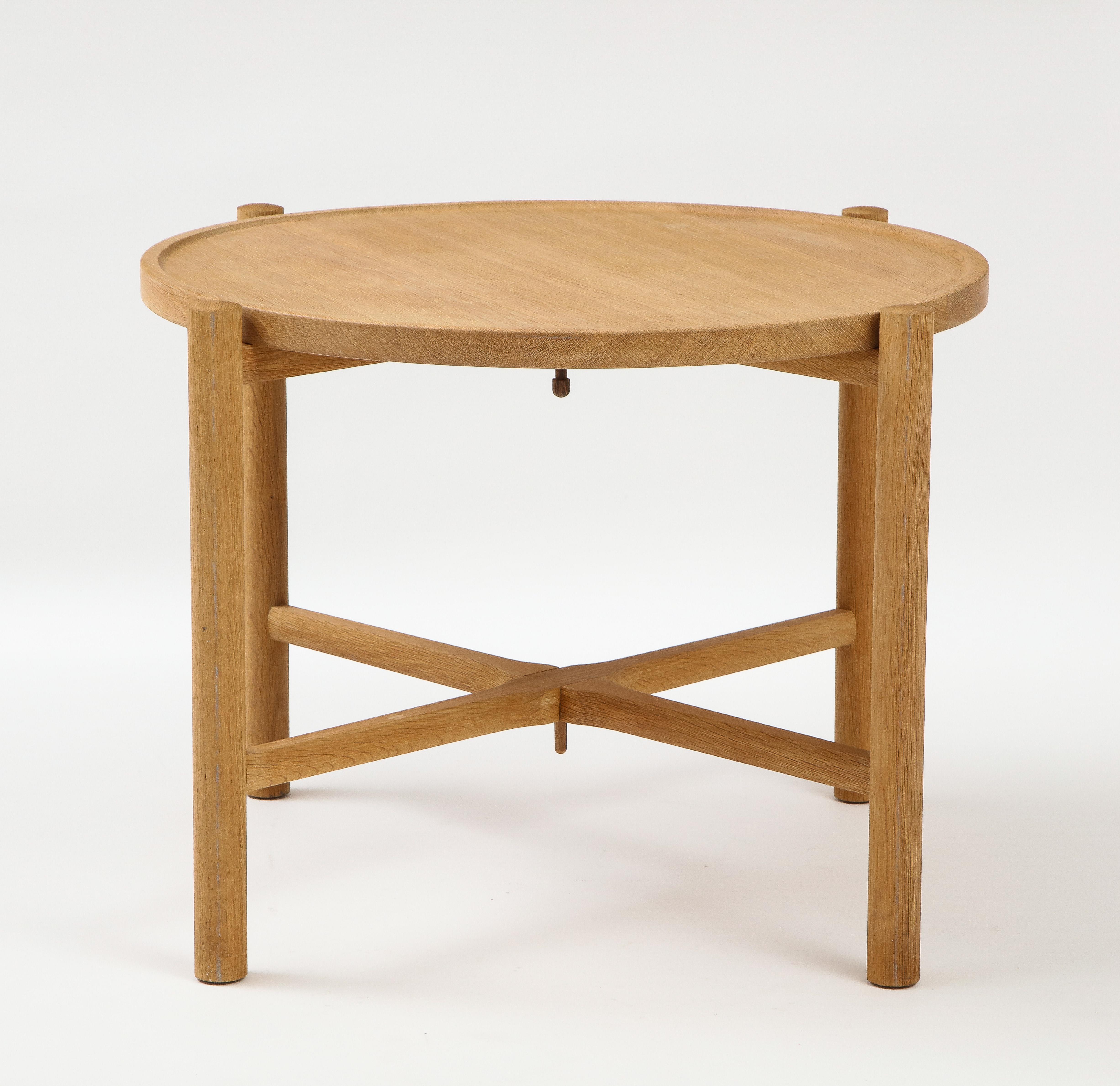 Danish Hans Wegner Round Tray Table, Mod. PP35, Denmark, c. 1960's