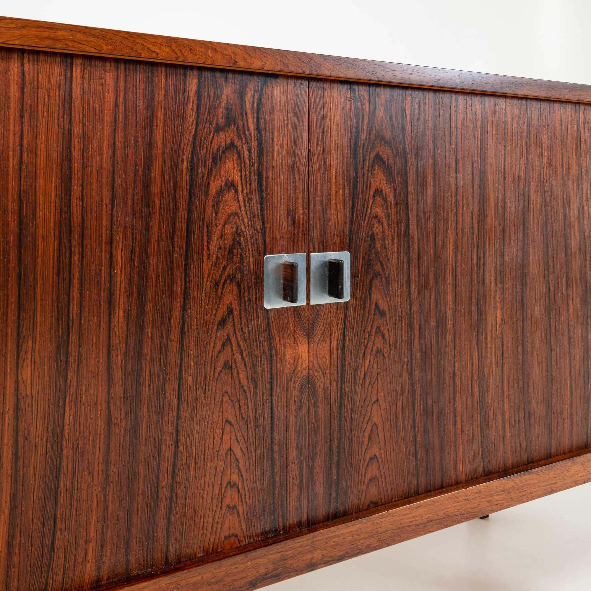 Metal Hans Wegner Ry-25 Rosewood President Sideboard/Credenza Produced by RY Møbler For Sale