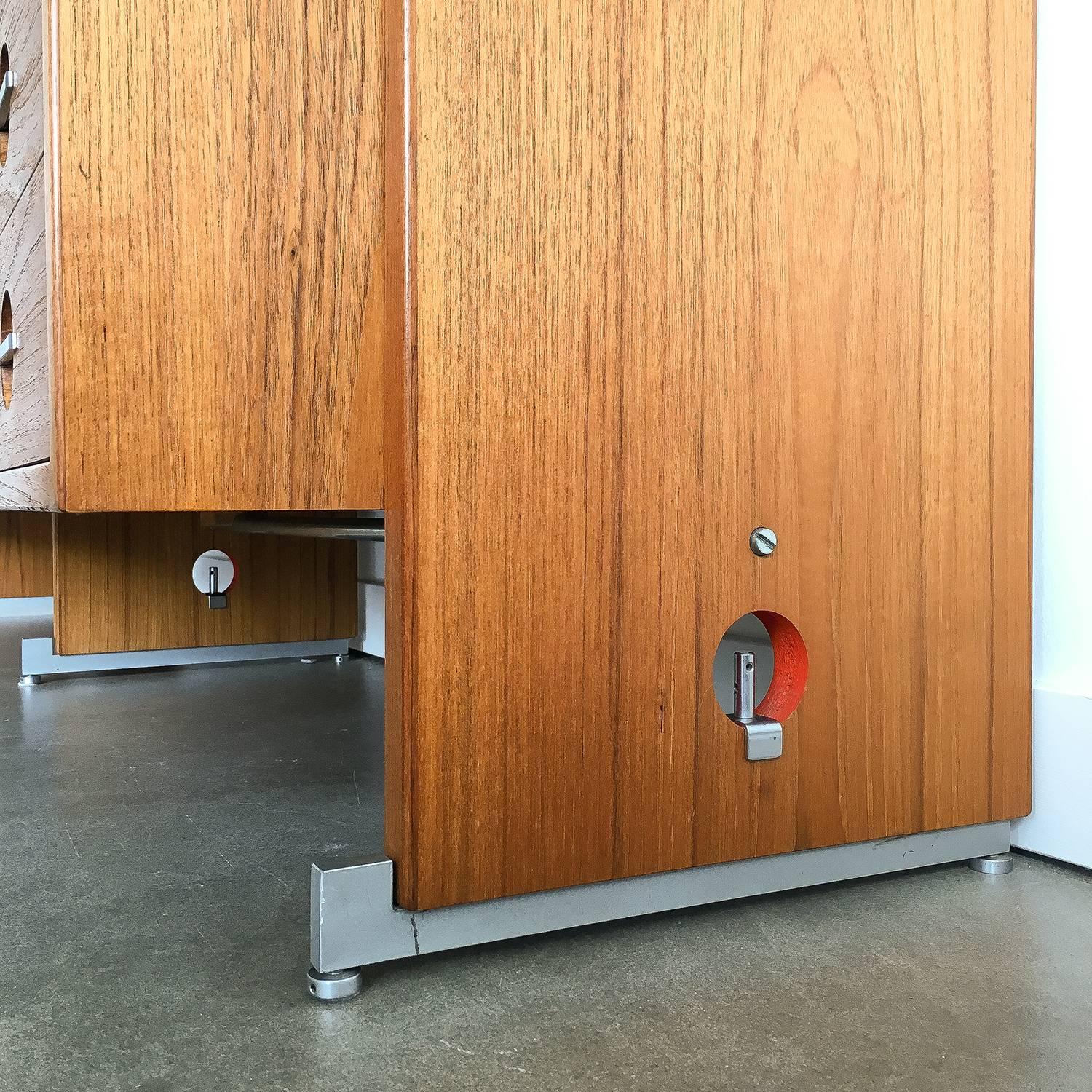 Metal Hans Wegner RY100 Teak Bookcase Shelving System