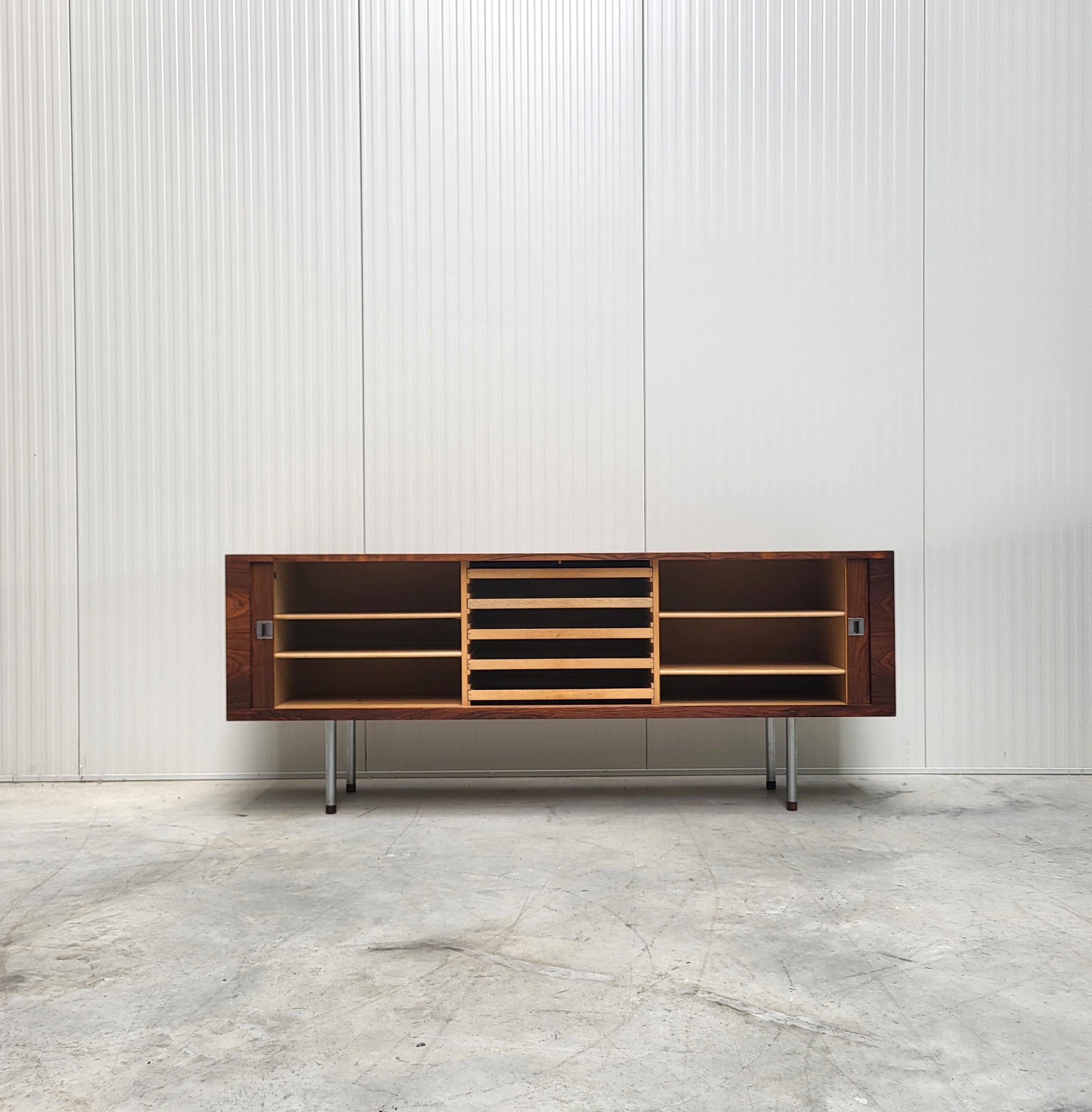 Late 20th Century Hans Wegner RY25 Walnut Sideboard Credenza by RY Mobler 1970