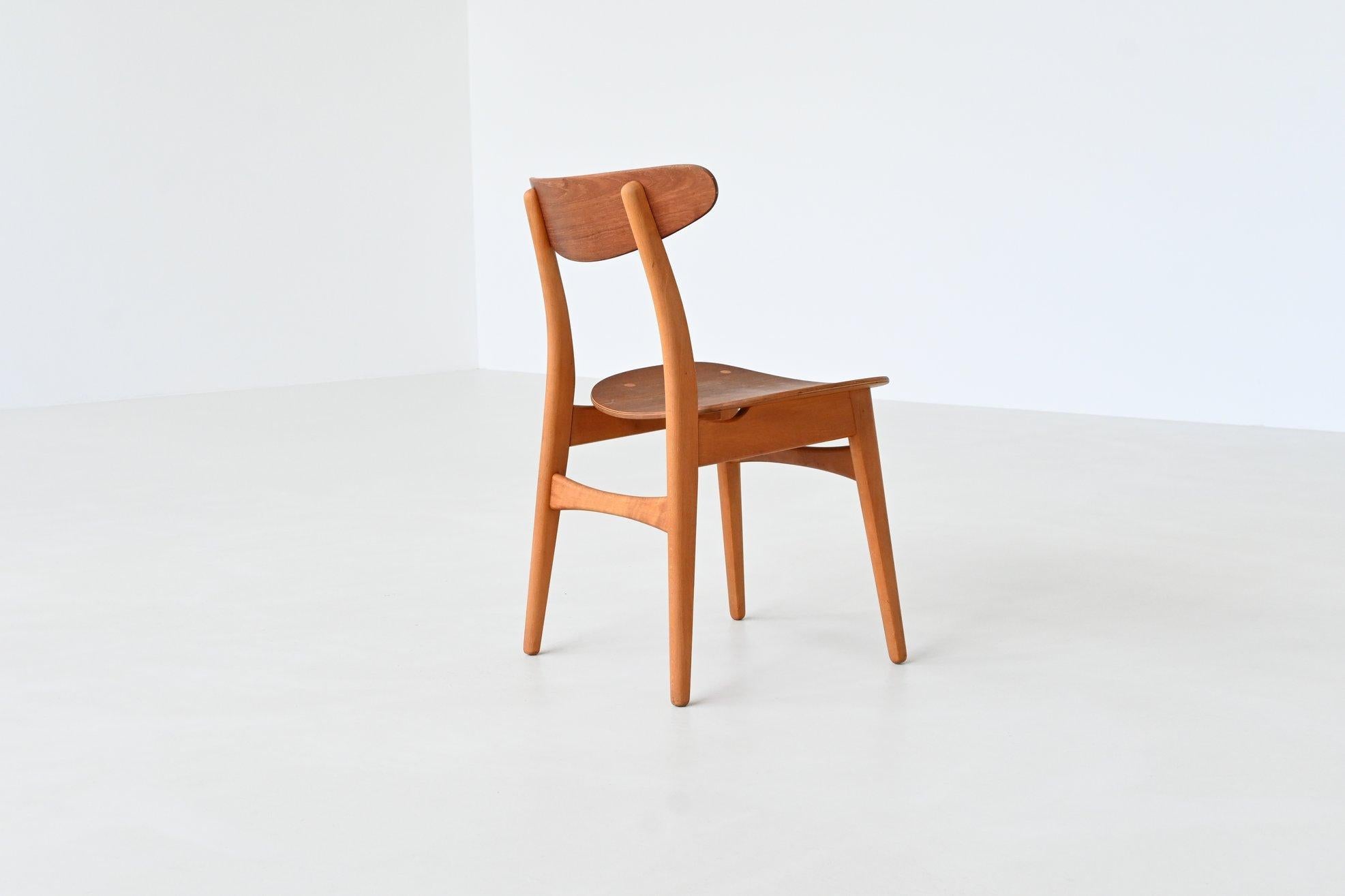 Hans Wegner Sawbuck CH30 dining chairs Carl Hansen & Son Denmark 1952 im Angebot 6