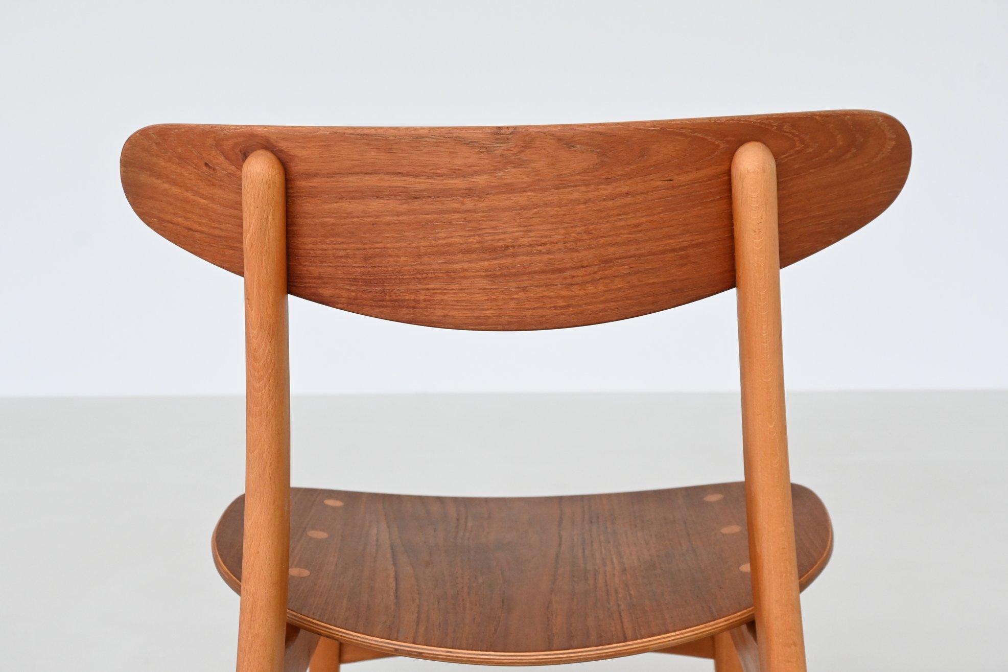 Hans Wegner Sawbuck CH30 dining chairs Carl Hansen & Son Denmark 1952 im Angebot 10