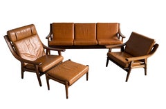 Groupe de sièges Hans Wegner par Getama, Danemark années 1960