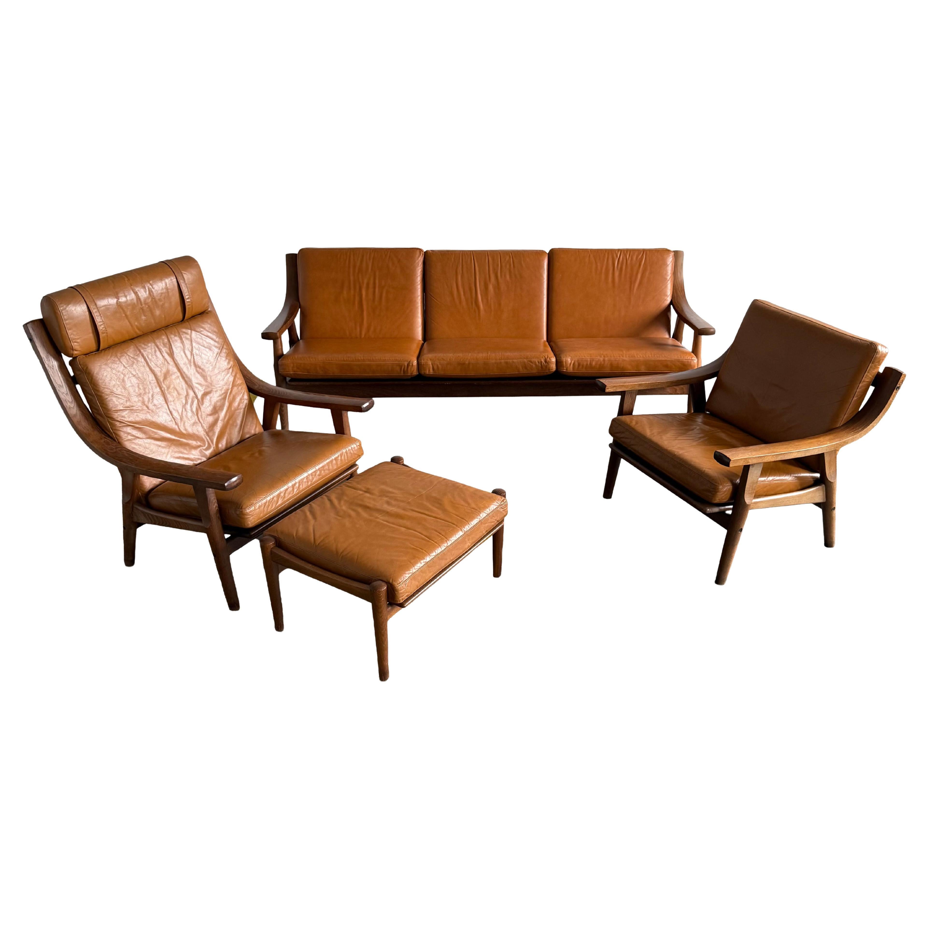 Hans Wegner Seating Group by Getama Model 'GE-530', Denmark 1960s